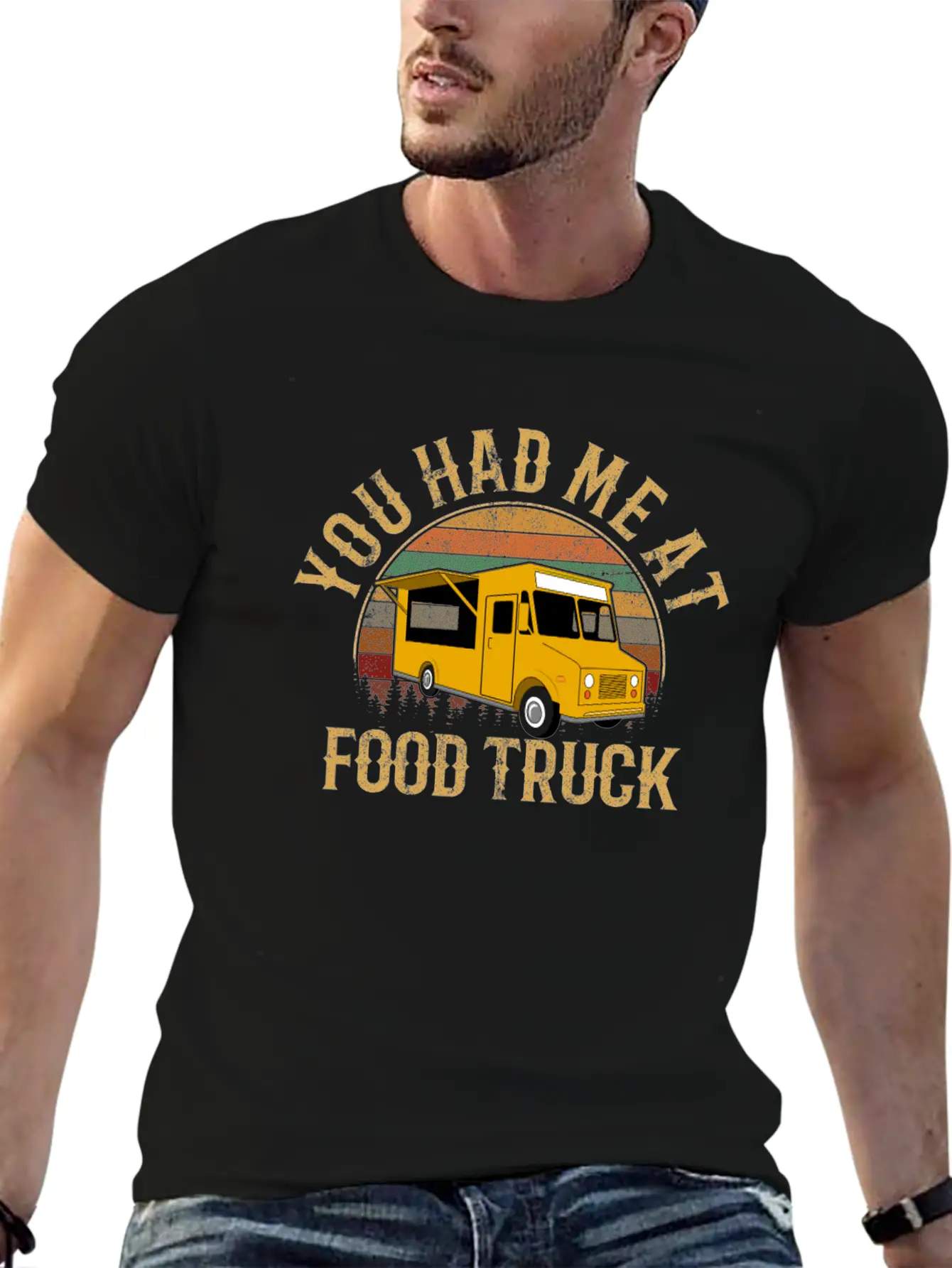 You Had Me At Food Truck, Food Truck Classic Fit Graphic Tee For Daily Comfort – Unisex Cotton Shirt