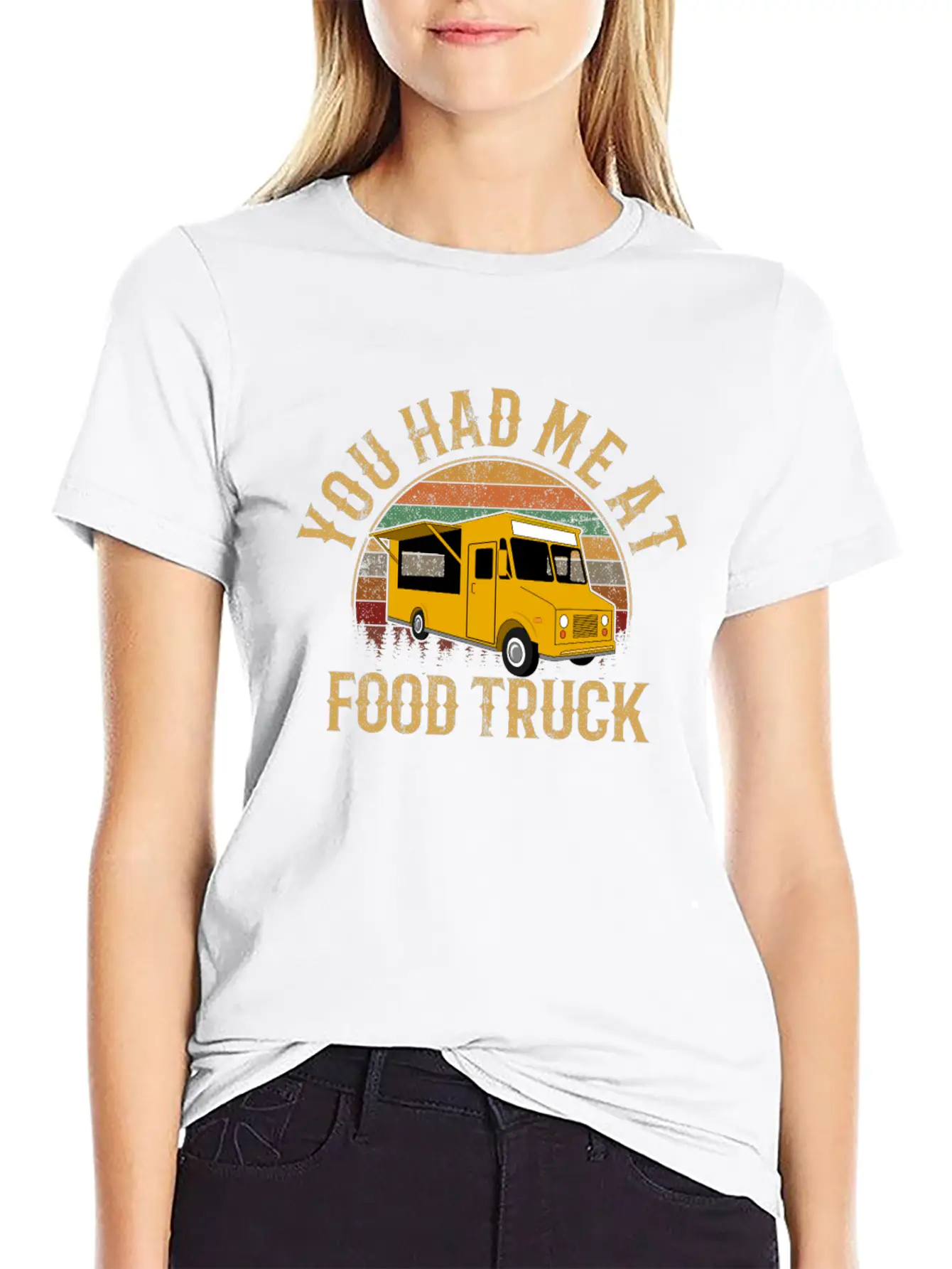 You Had Me At Food Truck, Food Truck Classic Fit Graphic Tee For Daily Comfort – Unisex Cotton Shirt