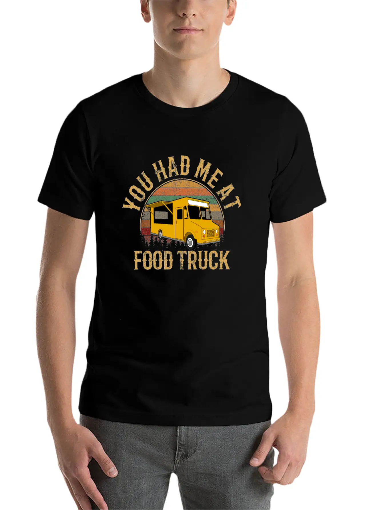 You Had Me At Food Truck, Food Truck Classic Fit Graphic Tee For Daily Comfort – Unisex Cotton Shirt
