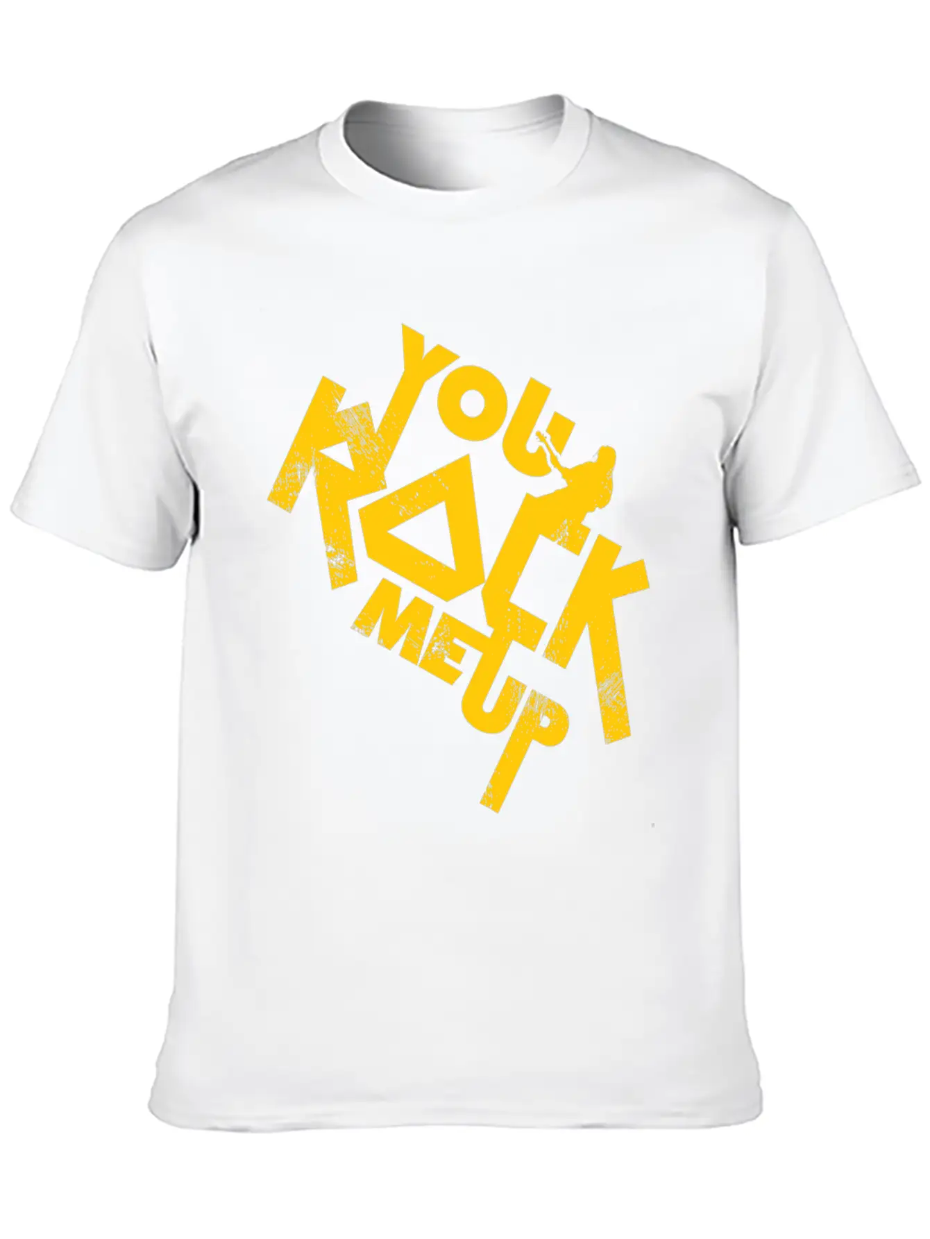 You Rock Me Up Gift Christmas Music Lightweight Cotton T-Shirt – Daily Comfort Graphic Shirt