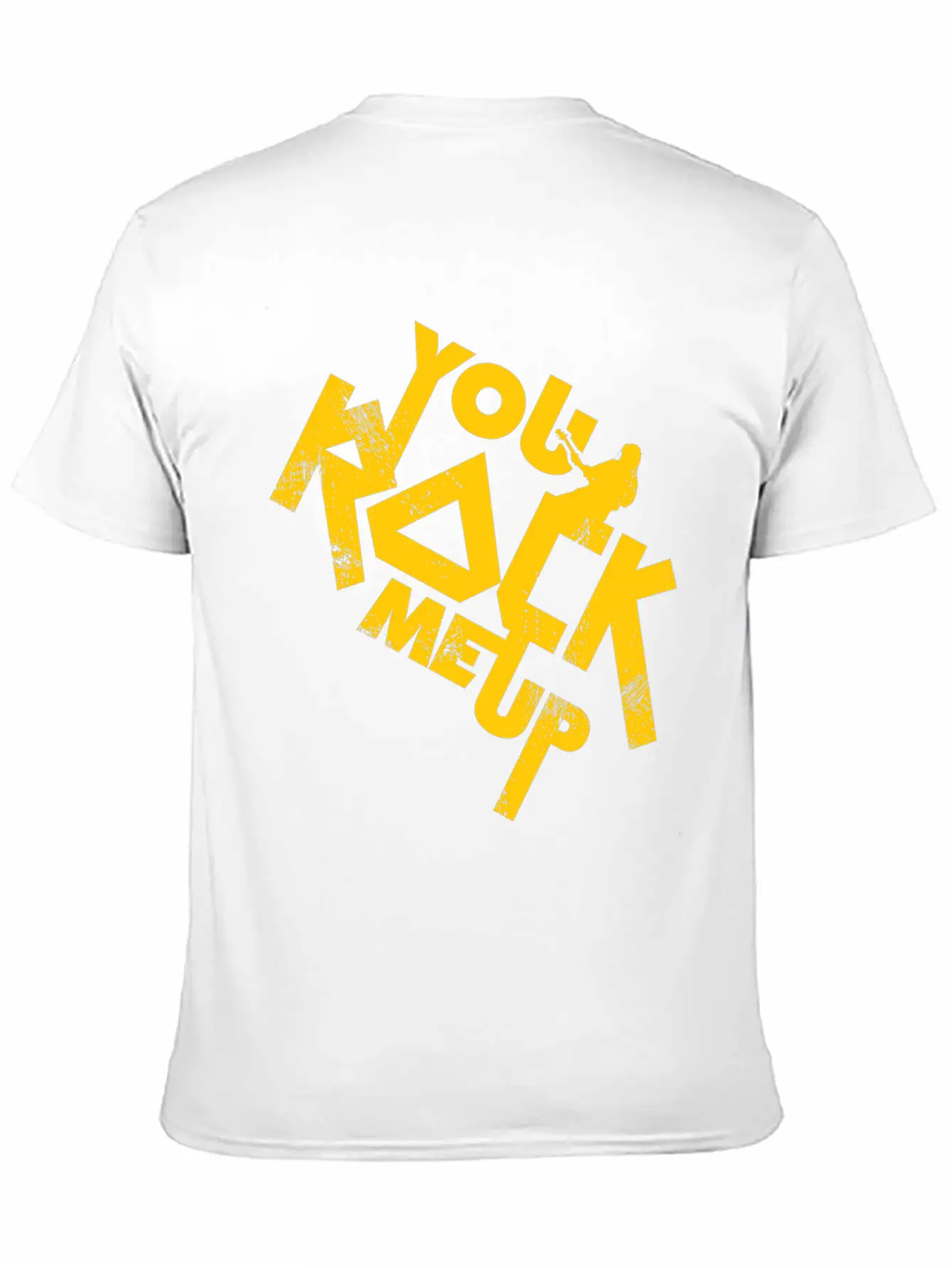 You Rock Me Up Gift Christmas Music Lightweight Cotton T-Shirt – Daily Comfort Graphic Shirt