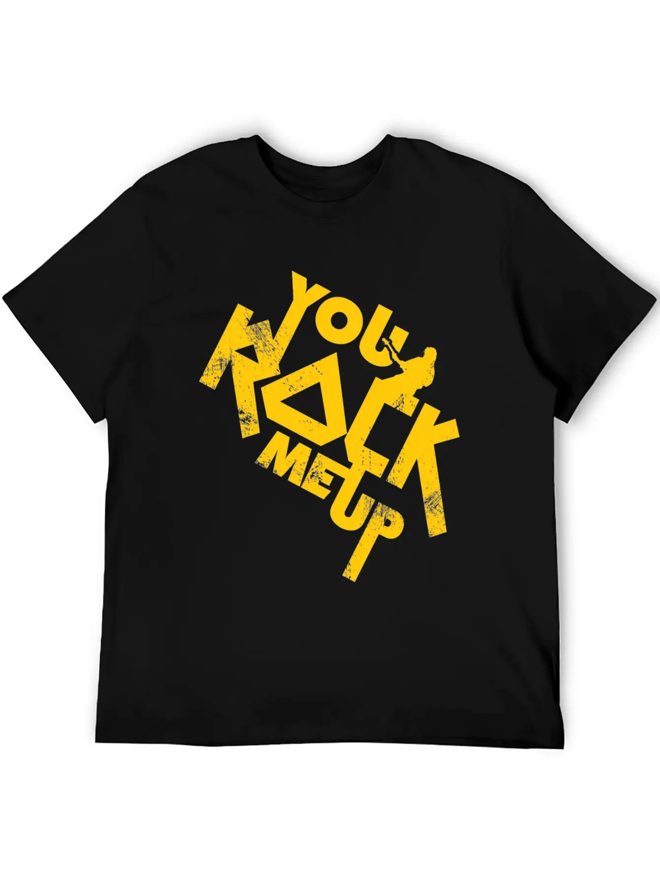 You Rock Me Up Gift Christmas Music Lightweight Cotton T-Shirt – Daily Comfort Graphic Shirt