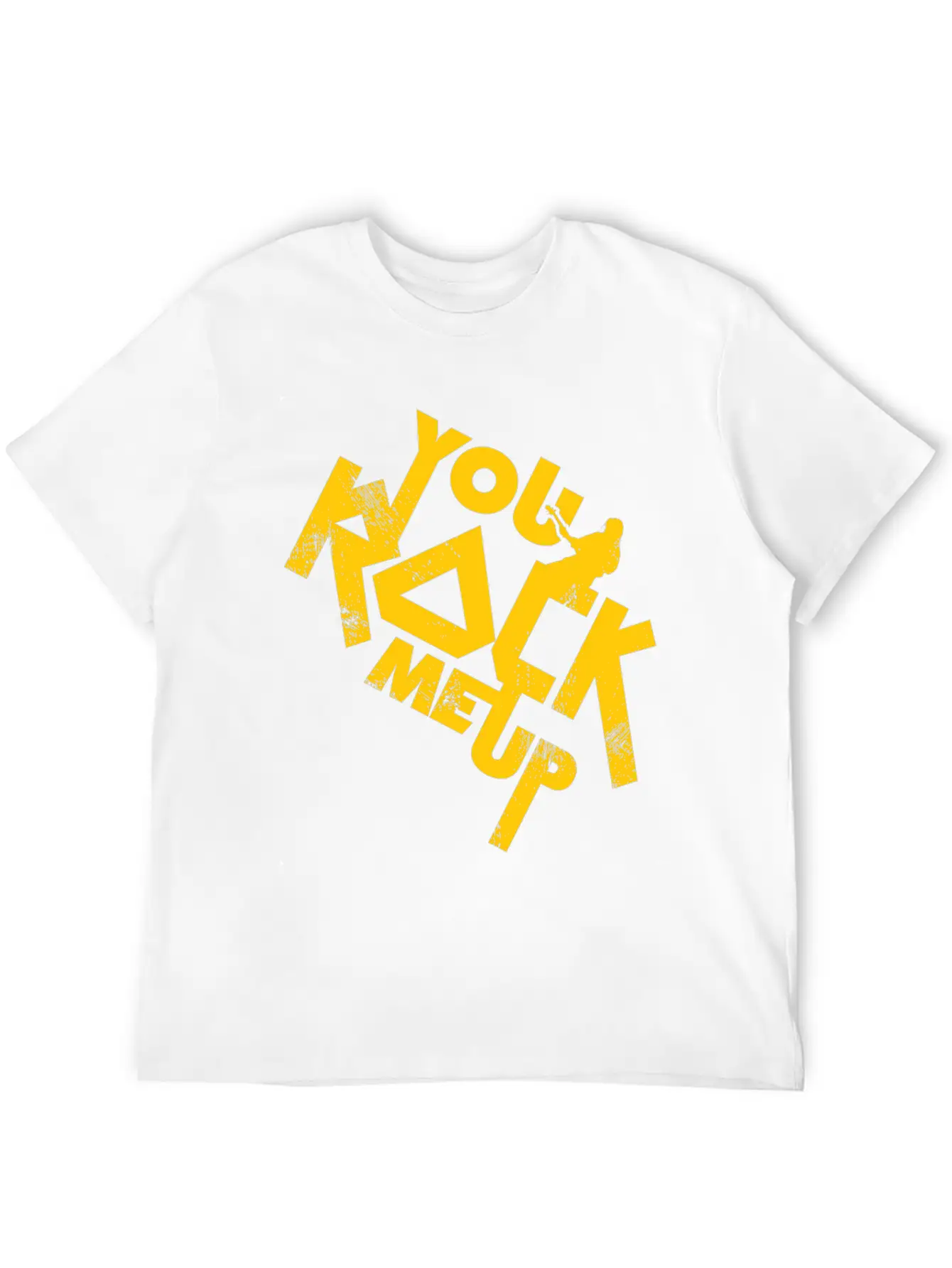 You Rock Me Up Gift Christmas Music Lightweight Cotton T-Shirt – Daily Comfort Graphic Shirt