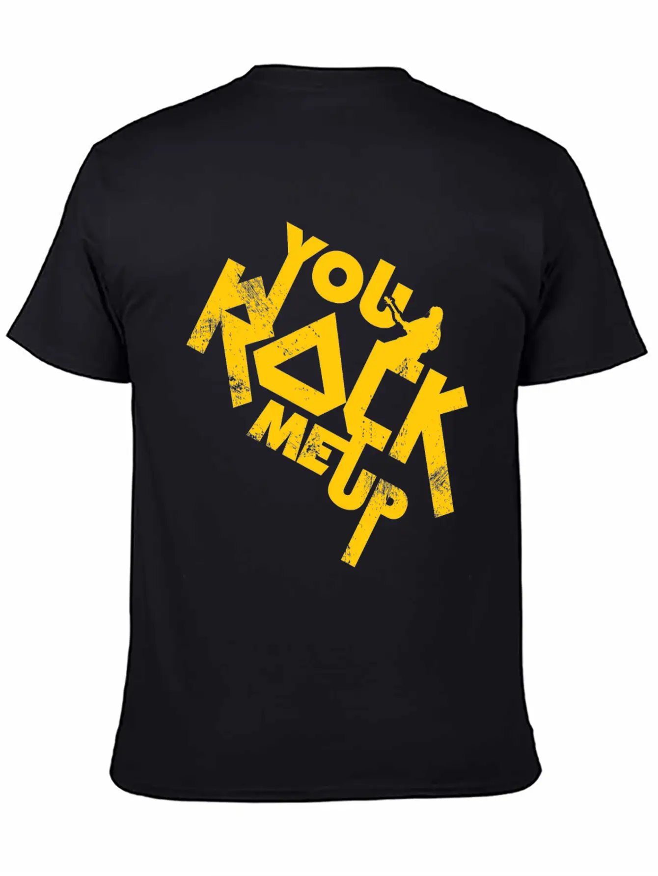 You Rock Me Up Gift Christmas Music Lightweight Cotton T-Shirt – Daily Comfort Graphic Shirt