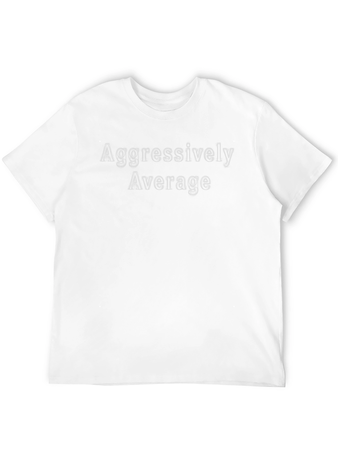 Aggressively Average Black Graphic Tee