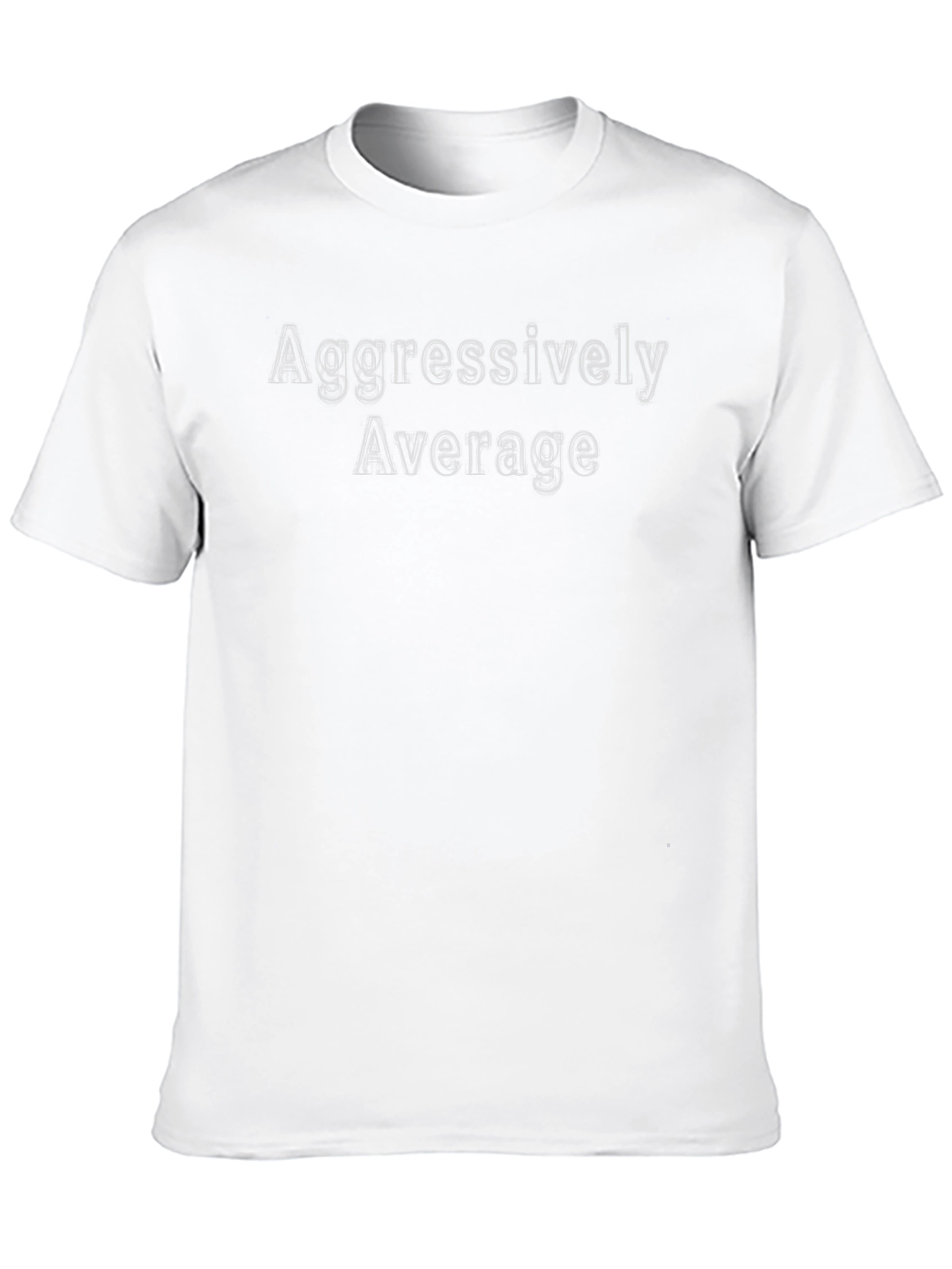 Aggressively Average Black Graphic Tee