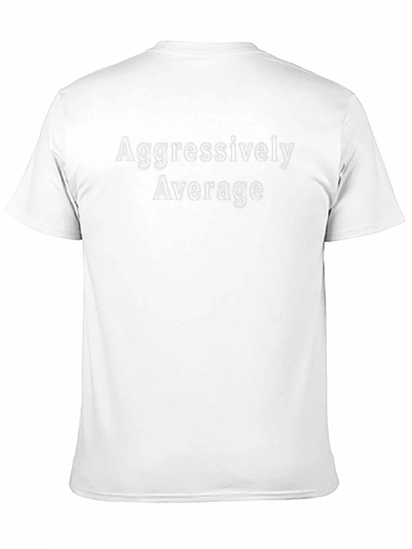 Aggressively Average Black Graphic Tee