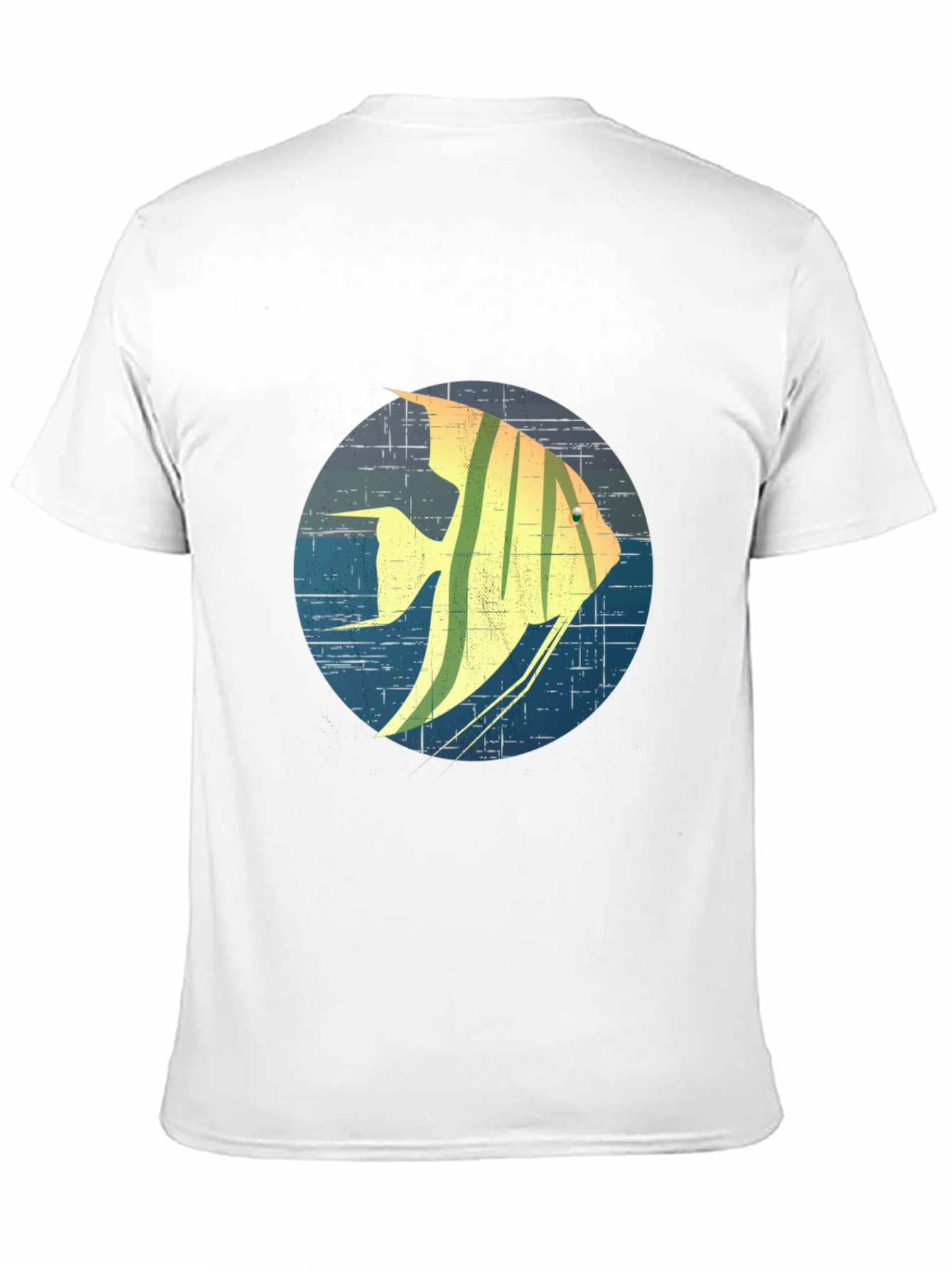 Angelfish Graphic Print Black T-Shirt