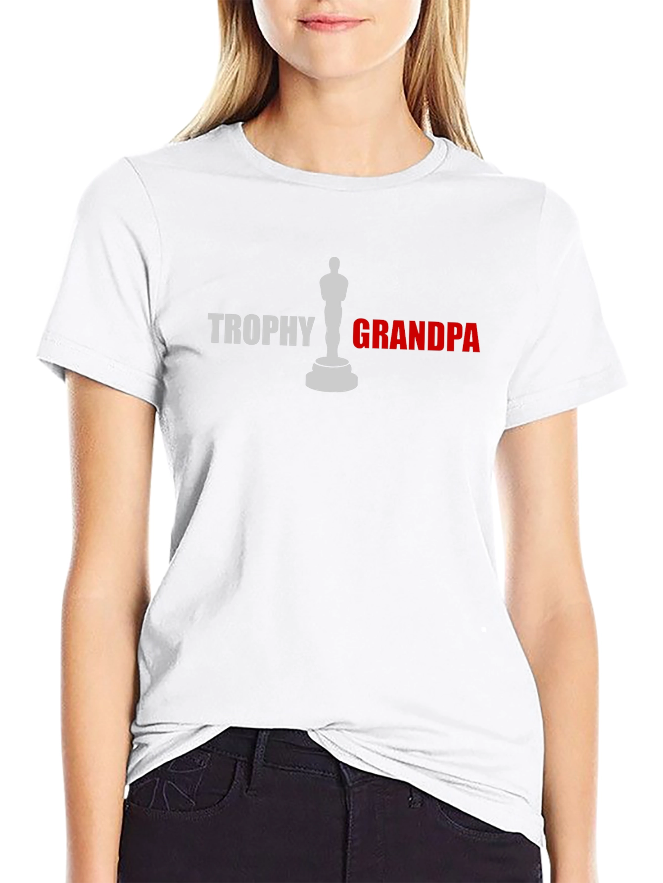 Trophy Grandpa Graphic T-Shirt - Black