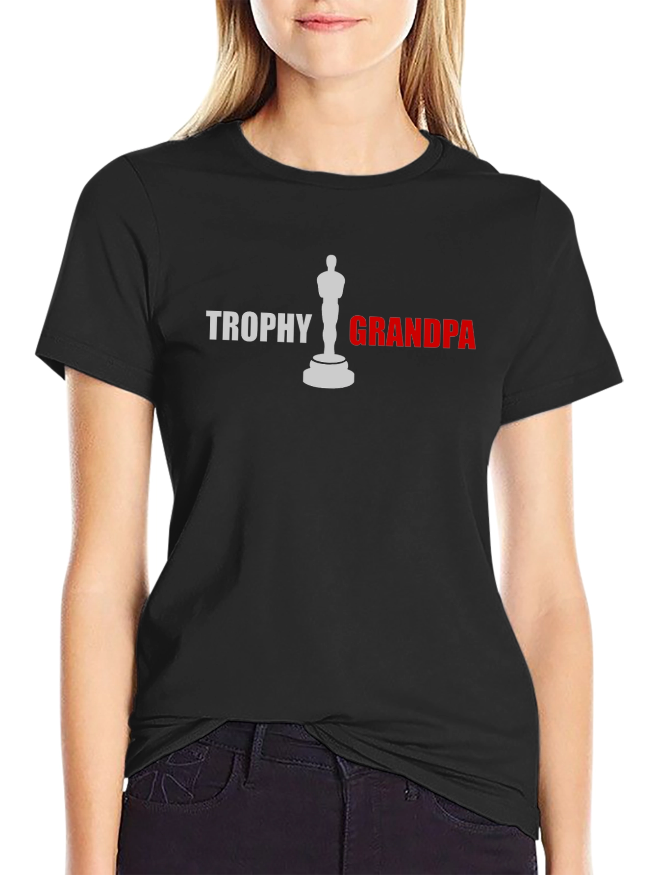 Trophy Grandpa Graphic T-Shirt - Black
