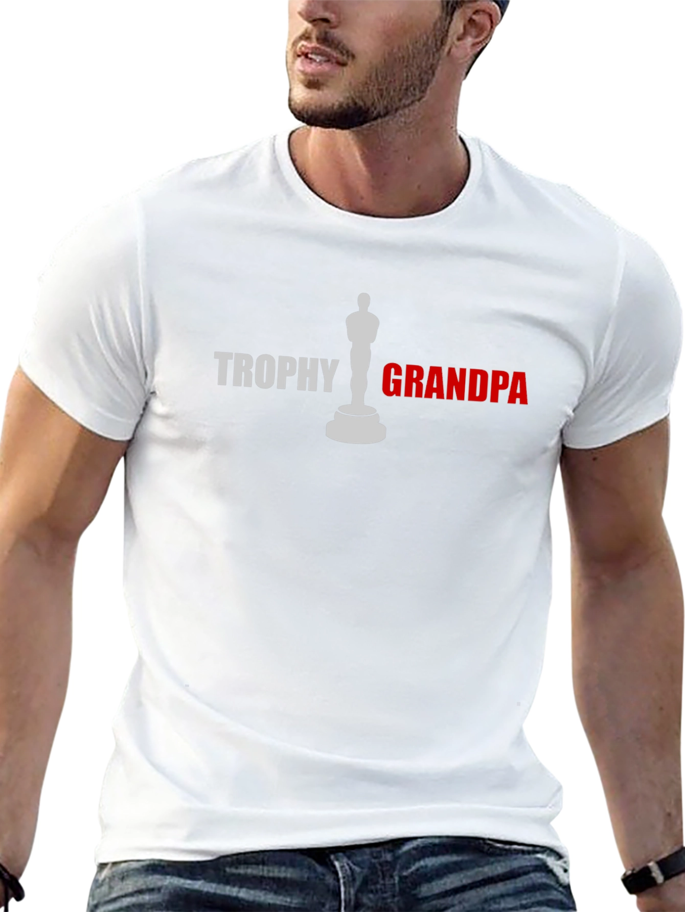Trophy Grandpa Graphic T-Shirt - Black