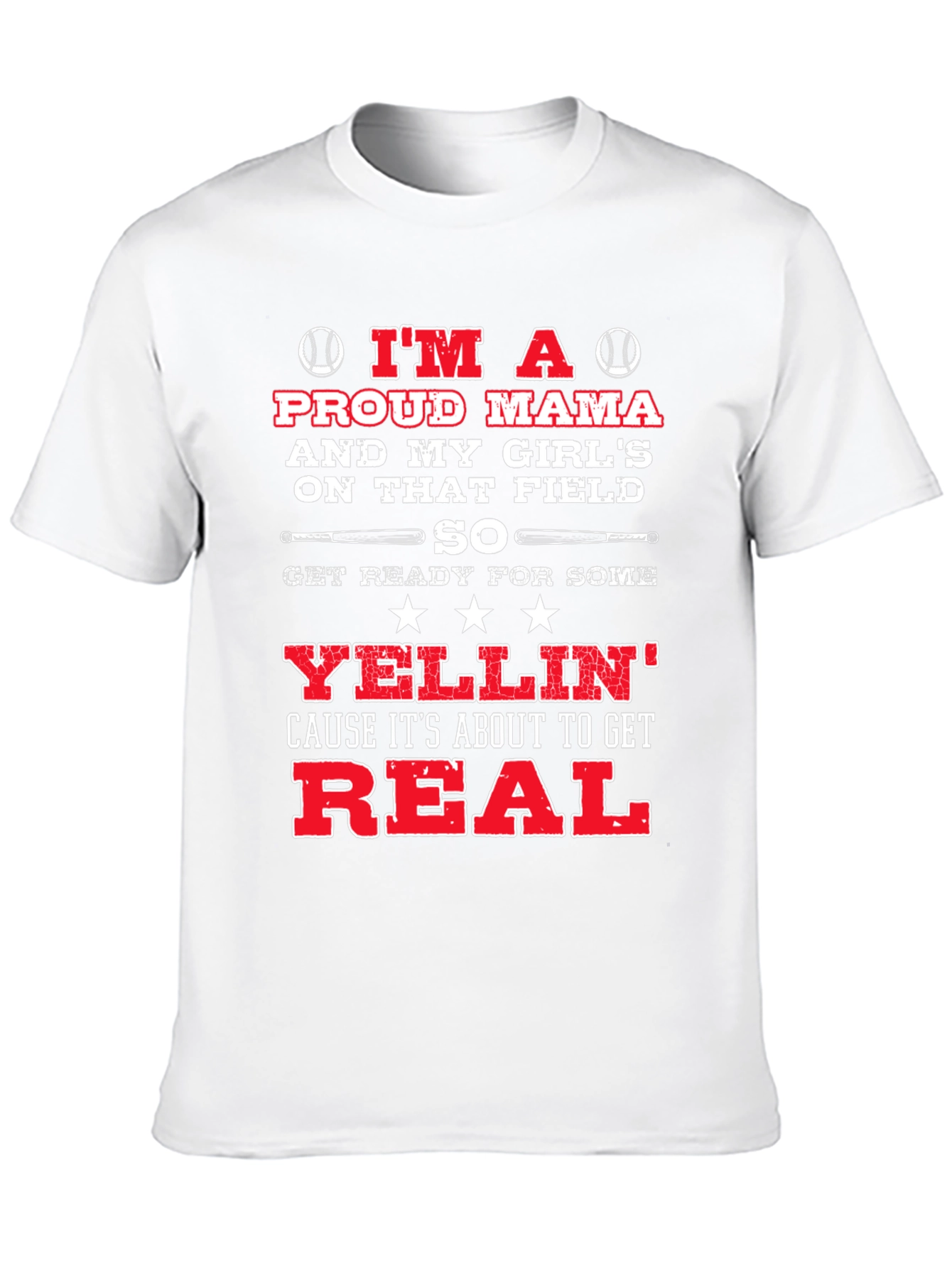 Proud Mama Baseball Graphic Tee