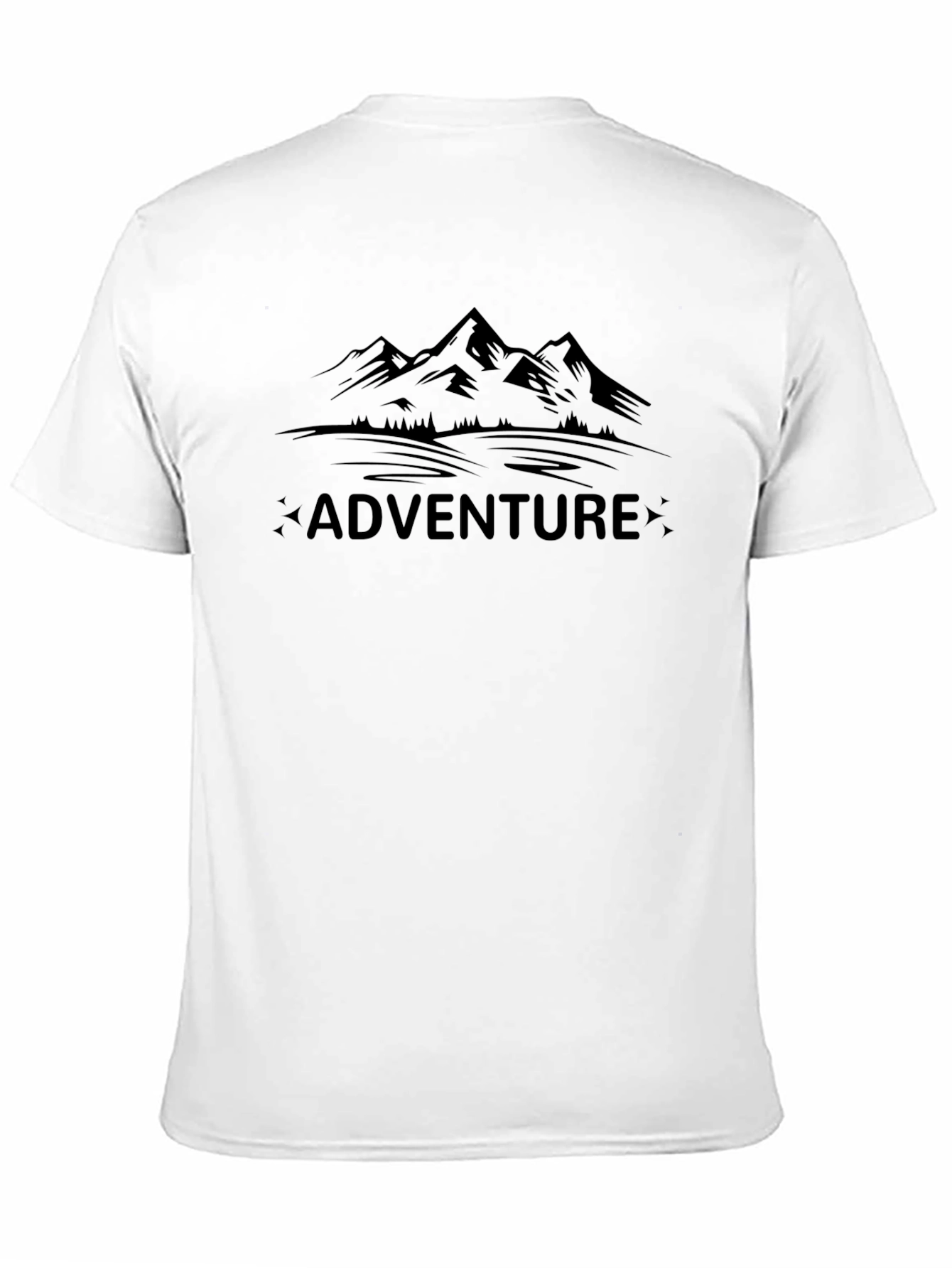 Adventure Mountain Graphic Tee - Black