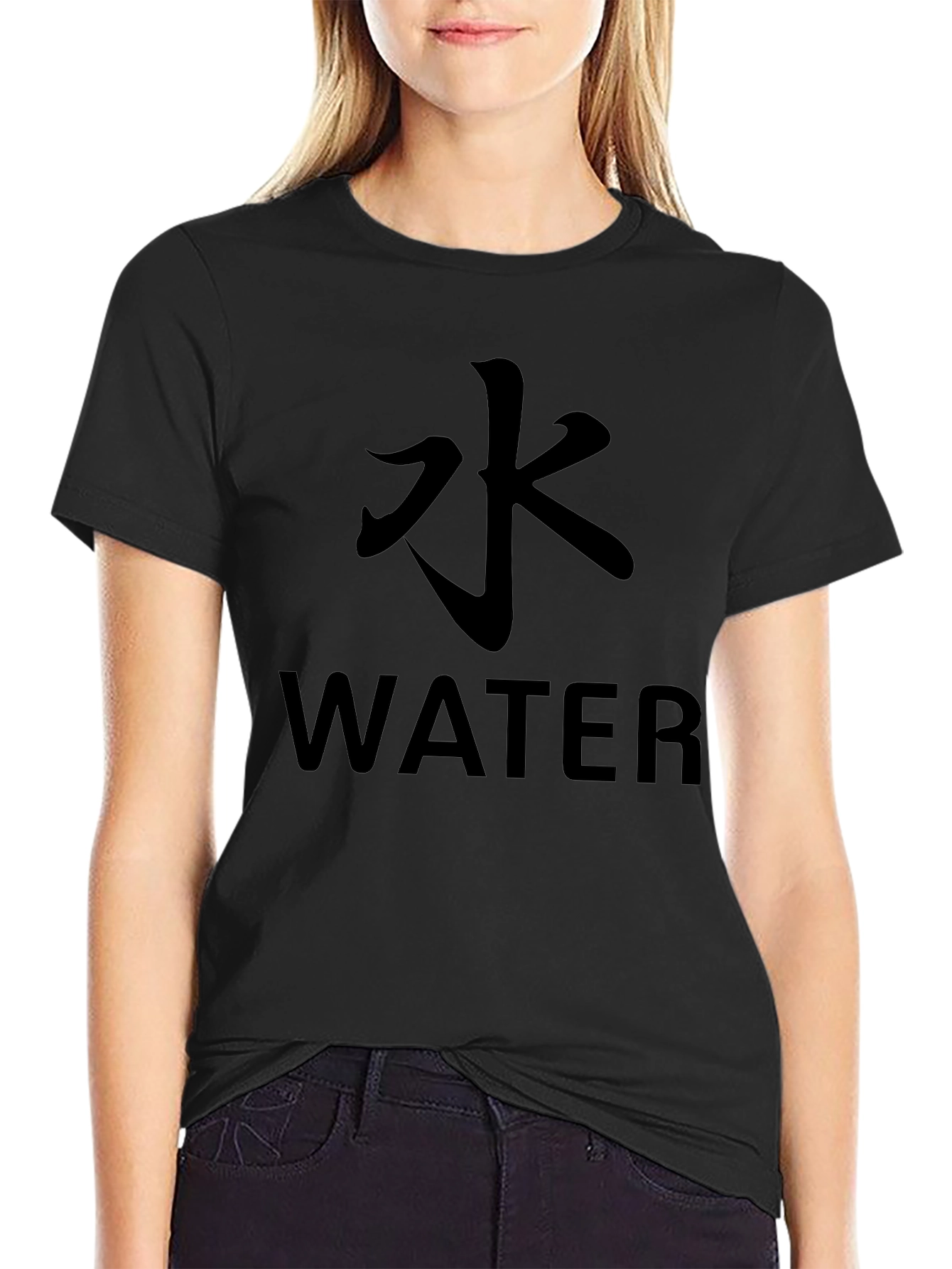 Water Kanji T-Shirt - Minimalist Design