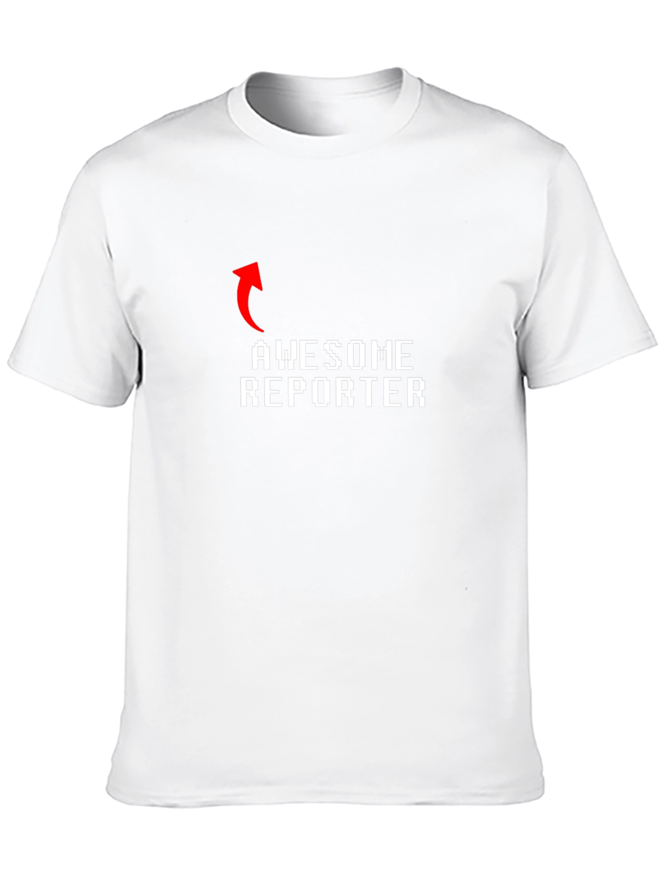 Awesome Reporter Graphic Tee - Black Cotton Shirt