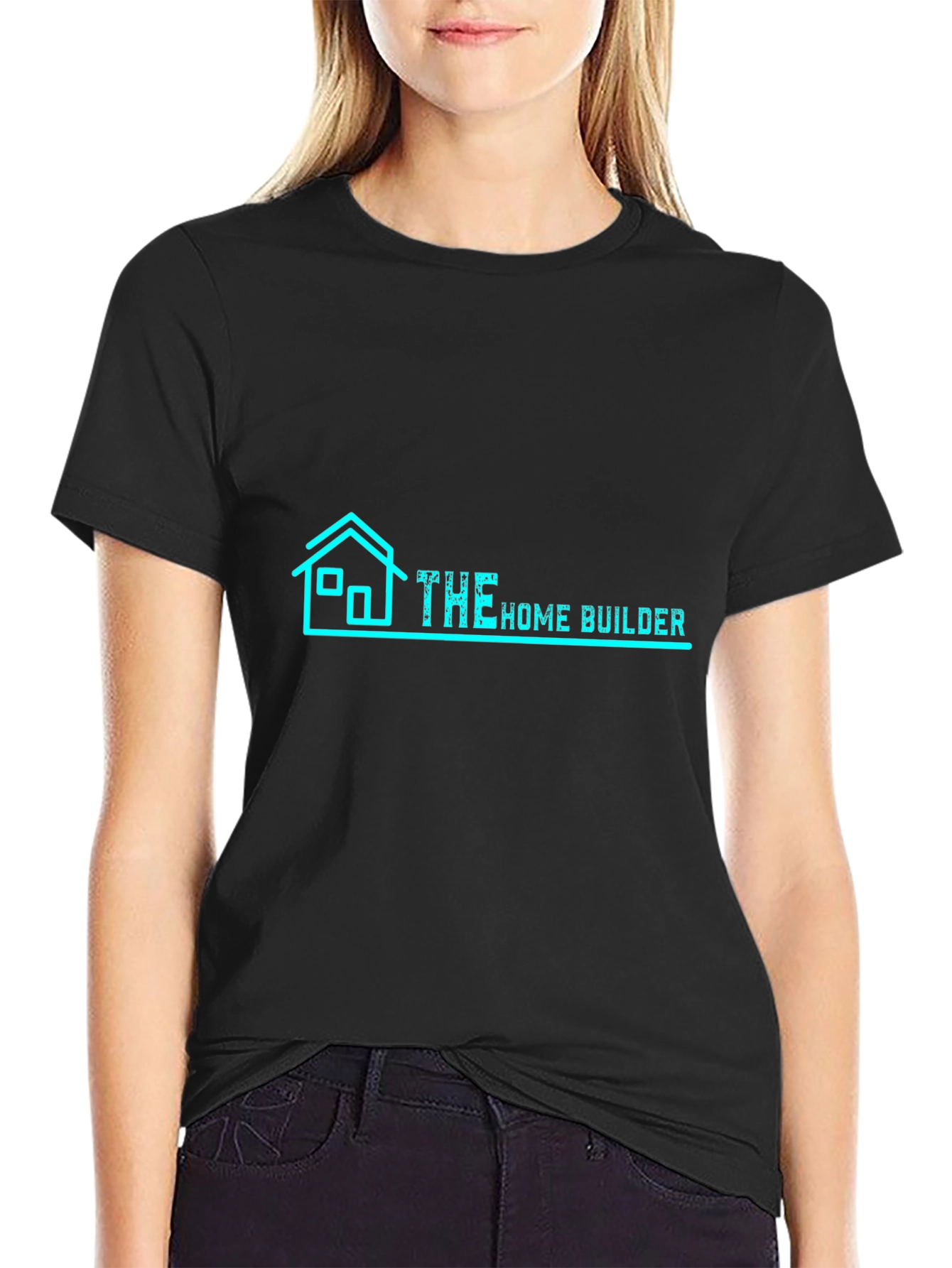 The Home Builder Graphic Tee - Black Cotton T-Shirt