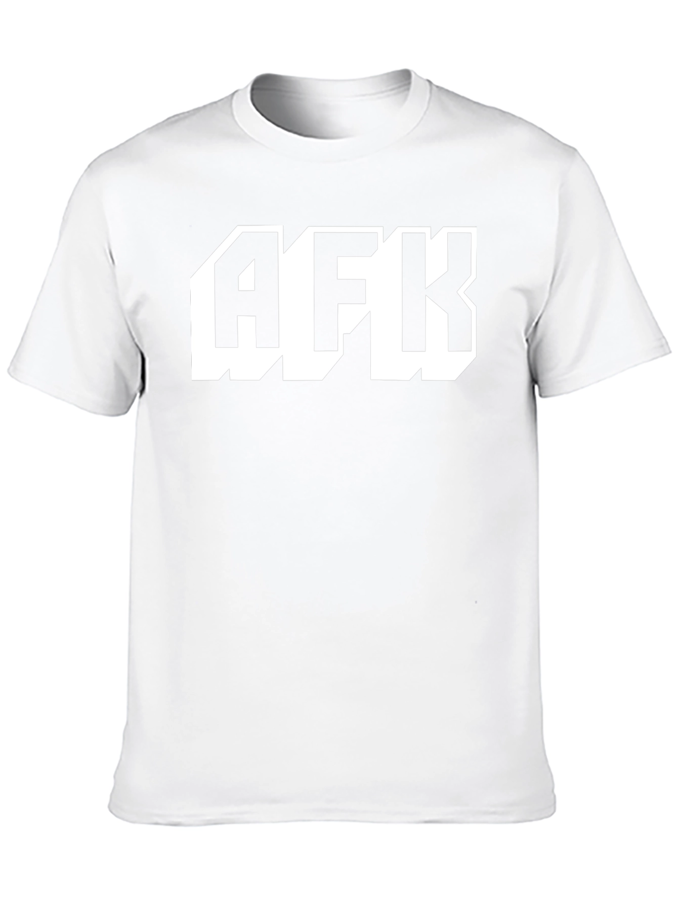 AFK Graphic Tee - Black Cotton T-Shirt