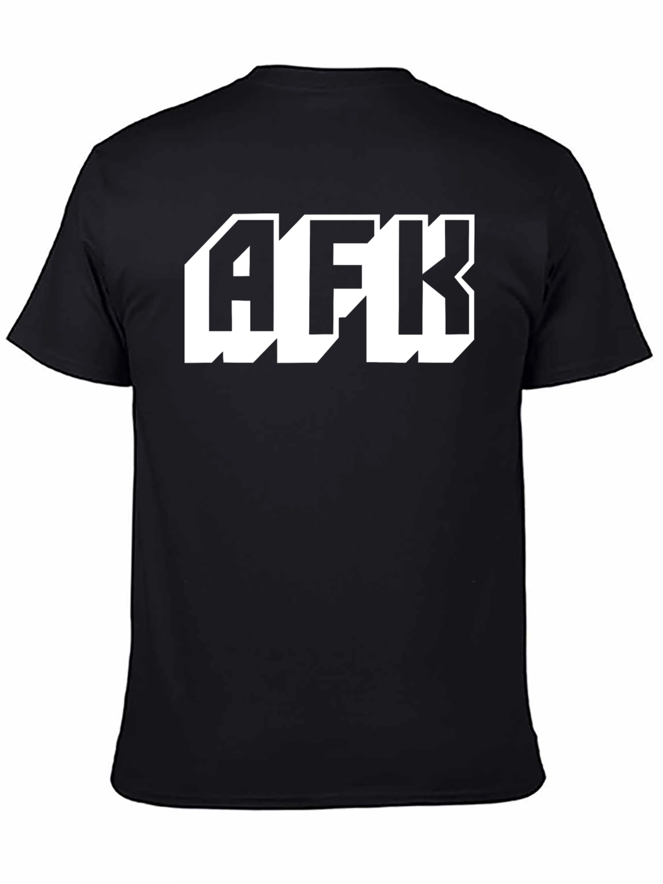 AFK Graphic Tee - Black Cotton T-Shirt