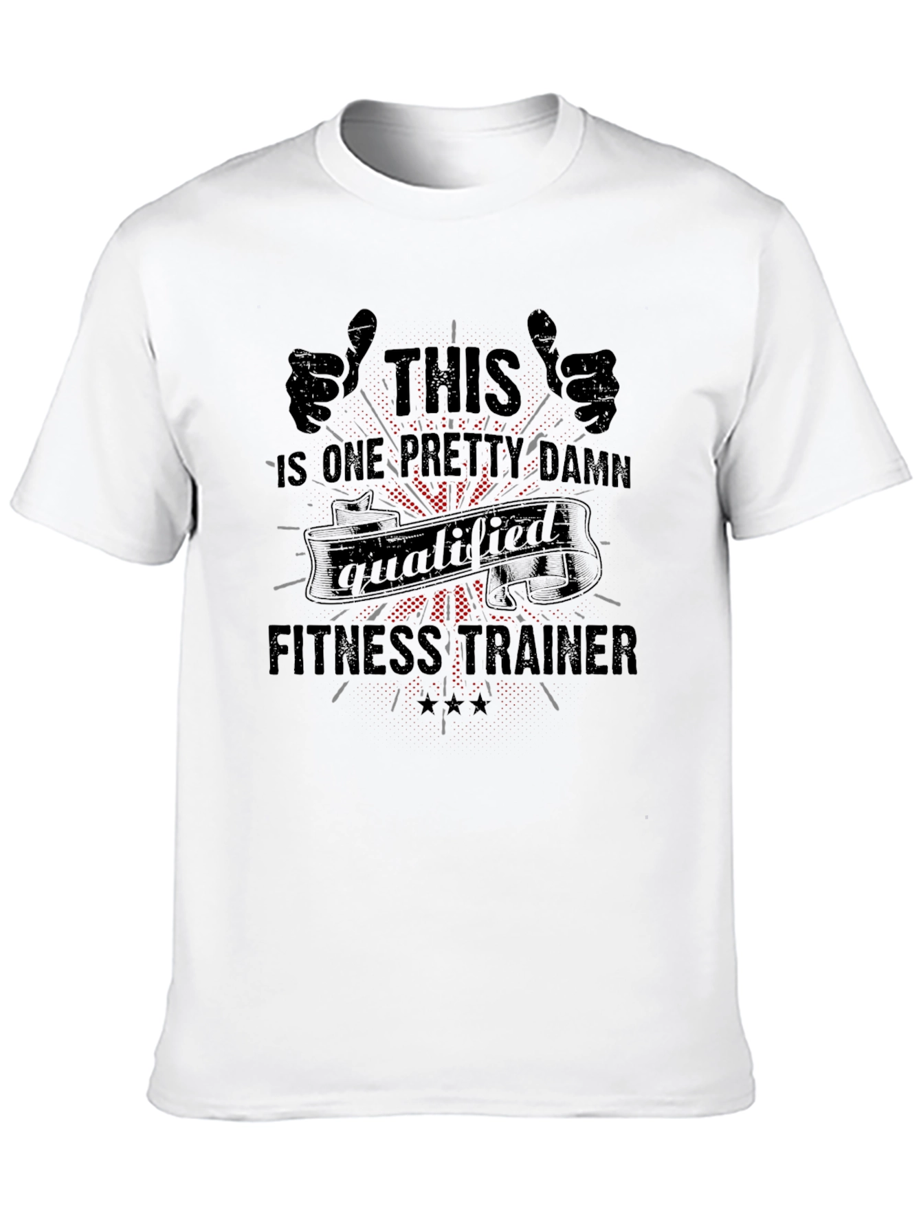 Qualified Fitness Trainer Graphic T-Shirt