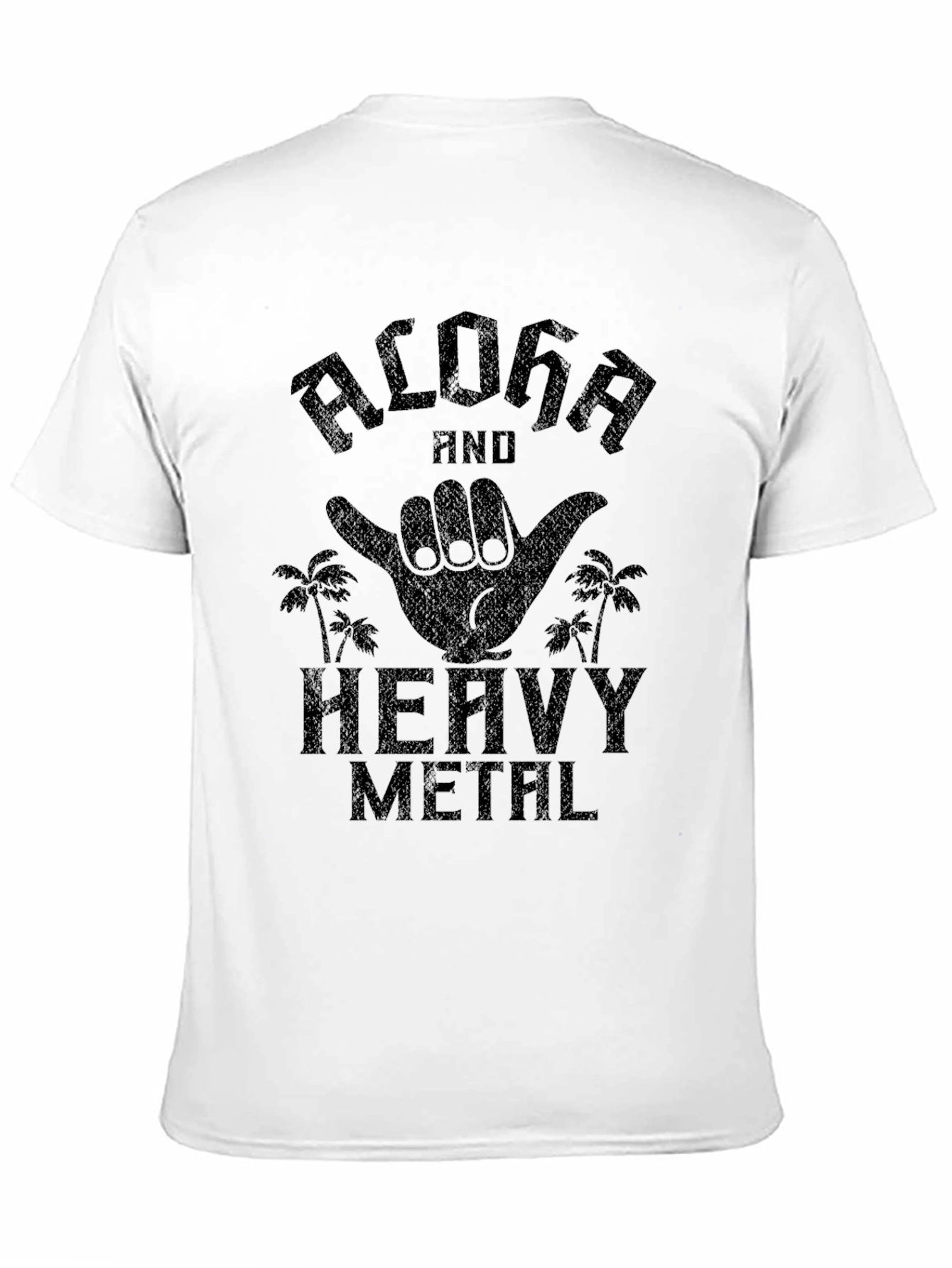 Aloha Heavy Metal Graphic Tee - Black Cotton T-Shirt