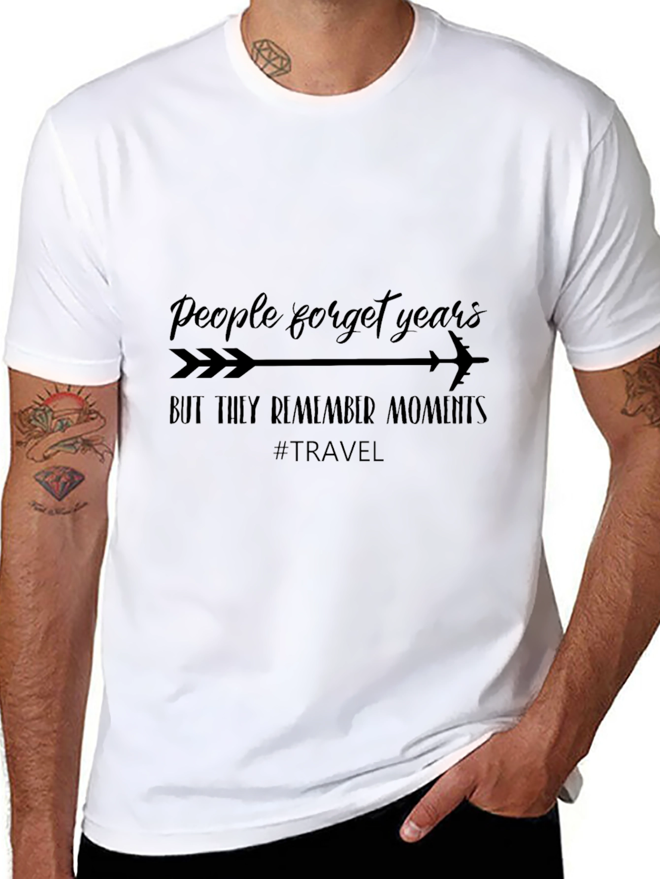 Travel Memories Black T-Shirt