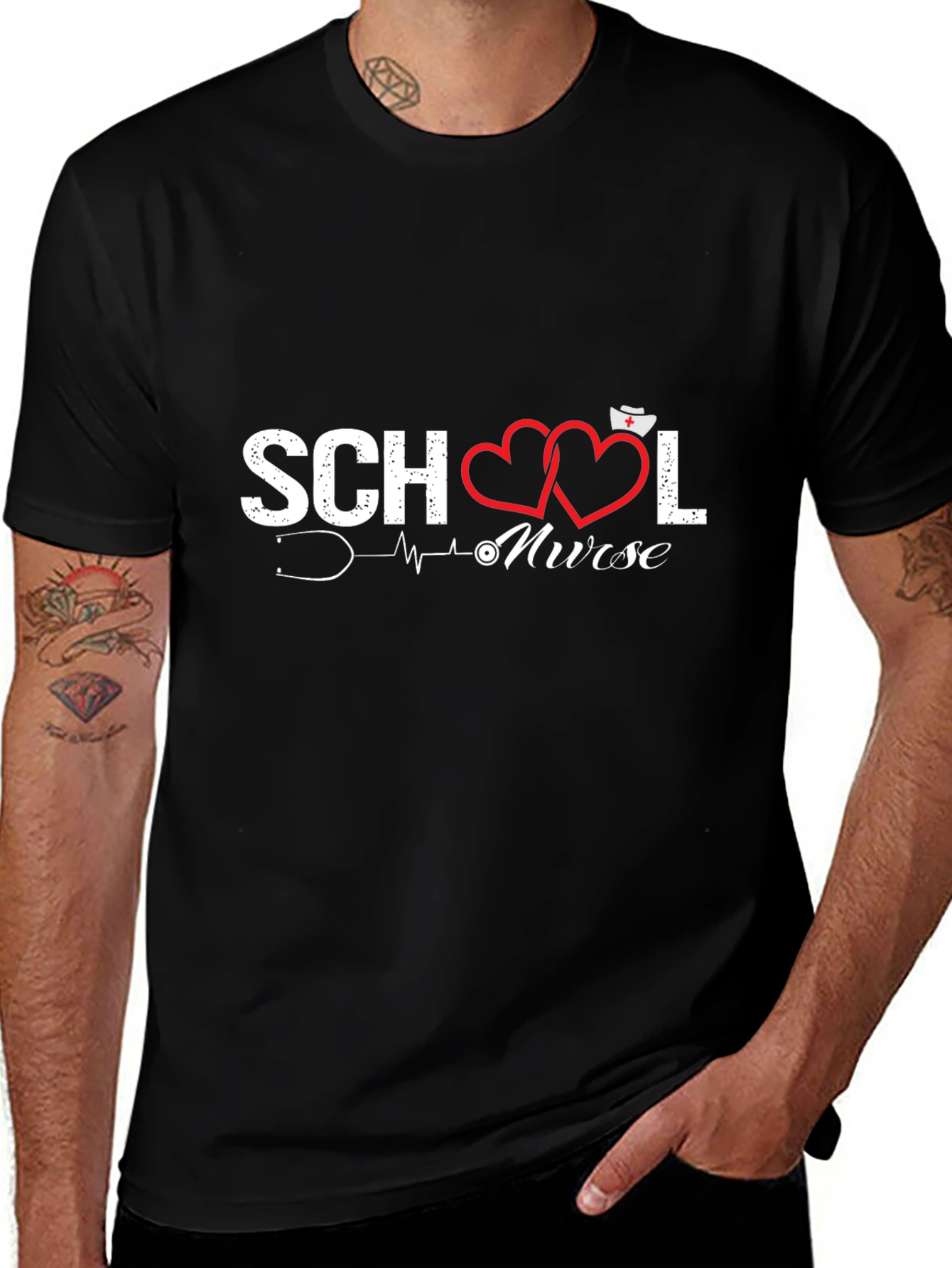 School Nurse T-Shirt - Stylish Medical Apparel