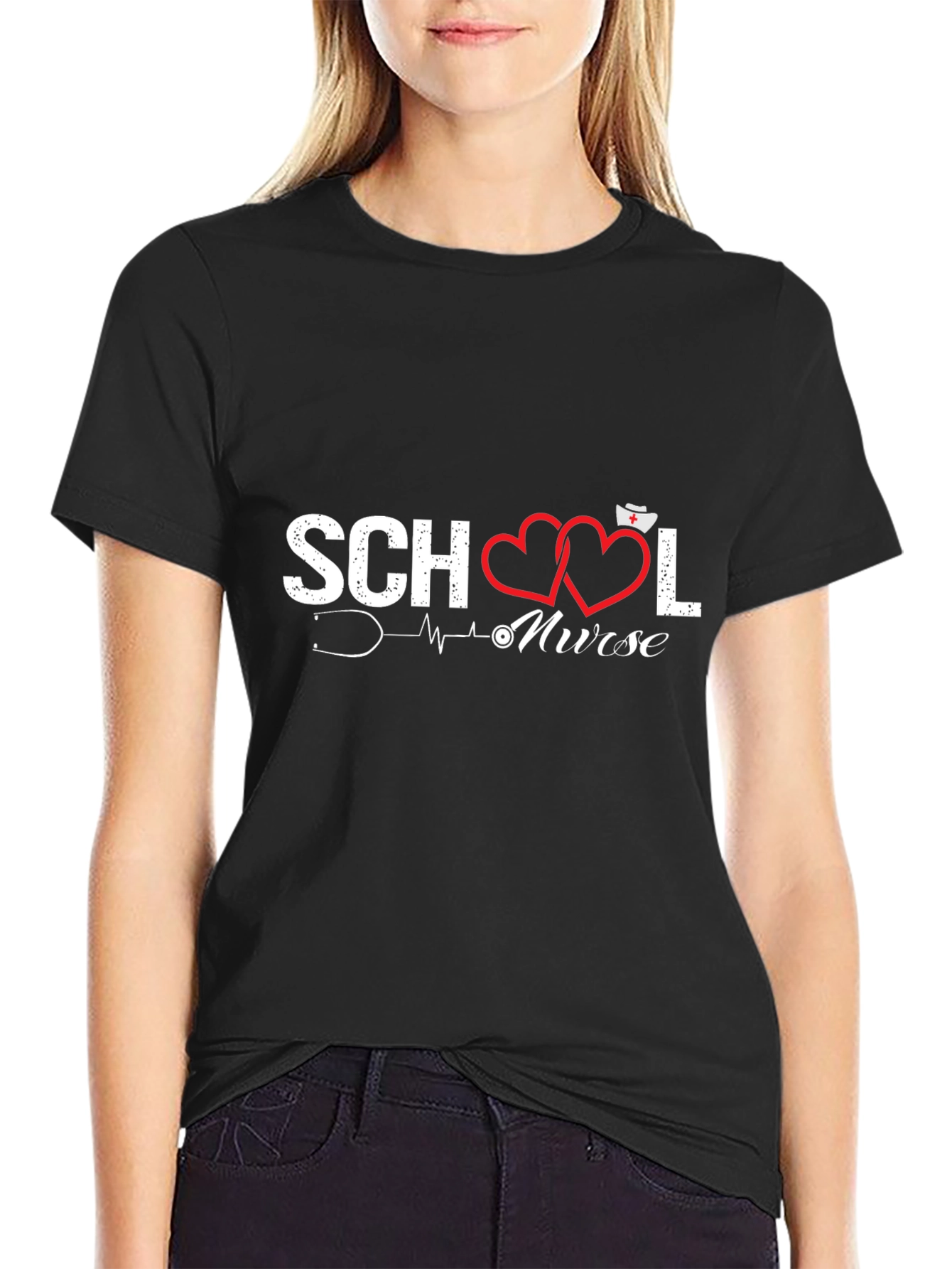 School Nurse T-Shirt - Stylish Medical Apparel