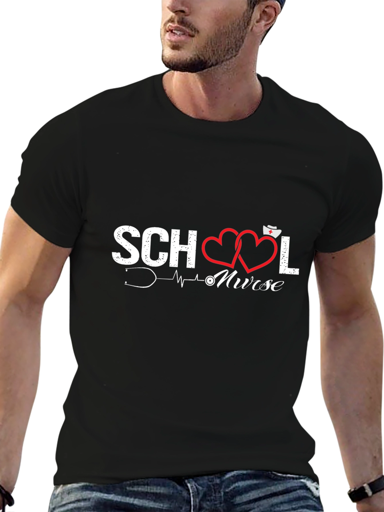 School Nurse T-Shirt - Stylish Medical Apparel