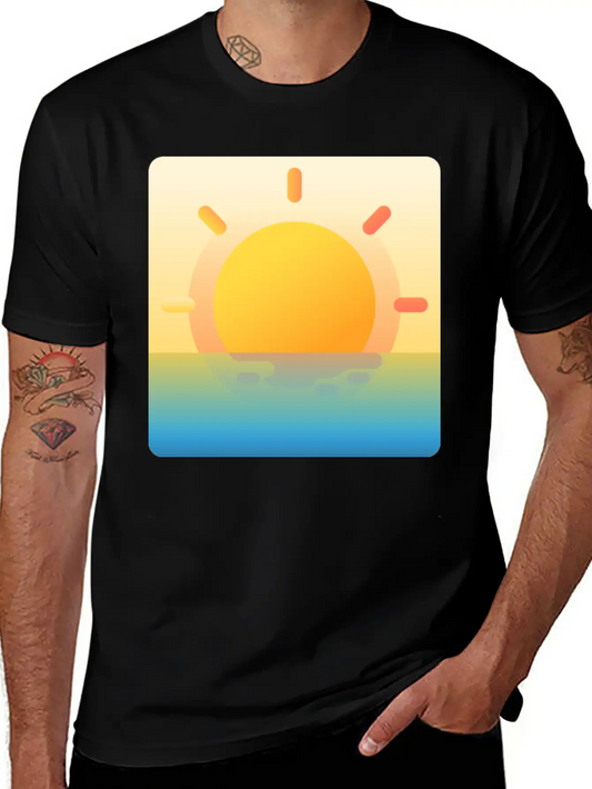 022 Sunrise Unisex Casual T-Shirt – Clean Design For Daily Comfort