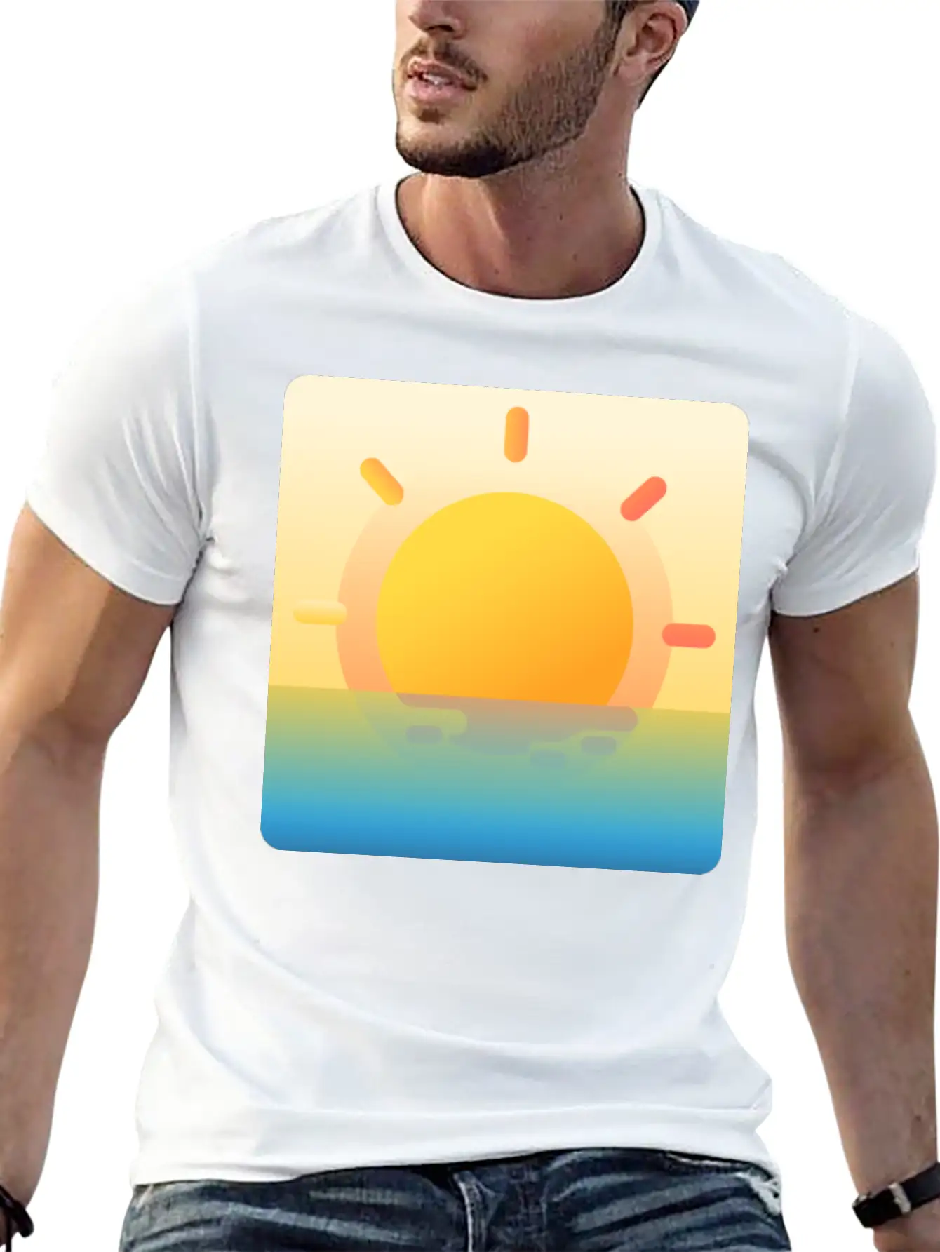 022 Sunrise Unisex Casual T-Shirt – Clean Design For Daily Comfort
