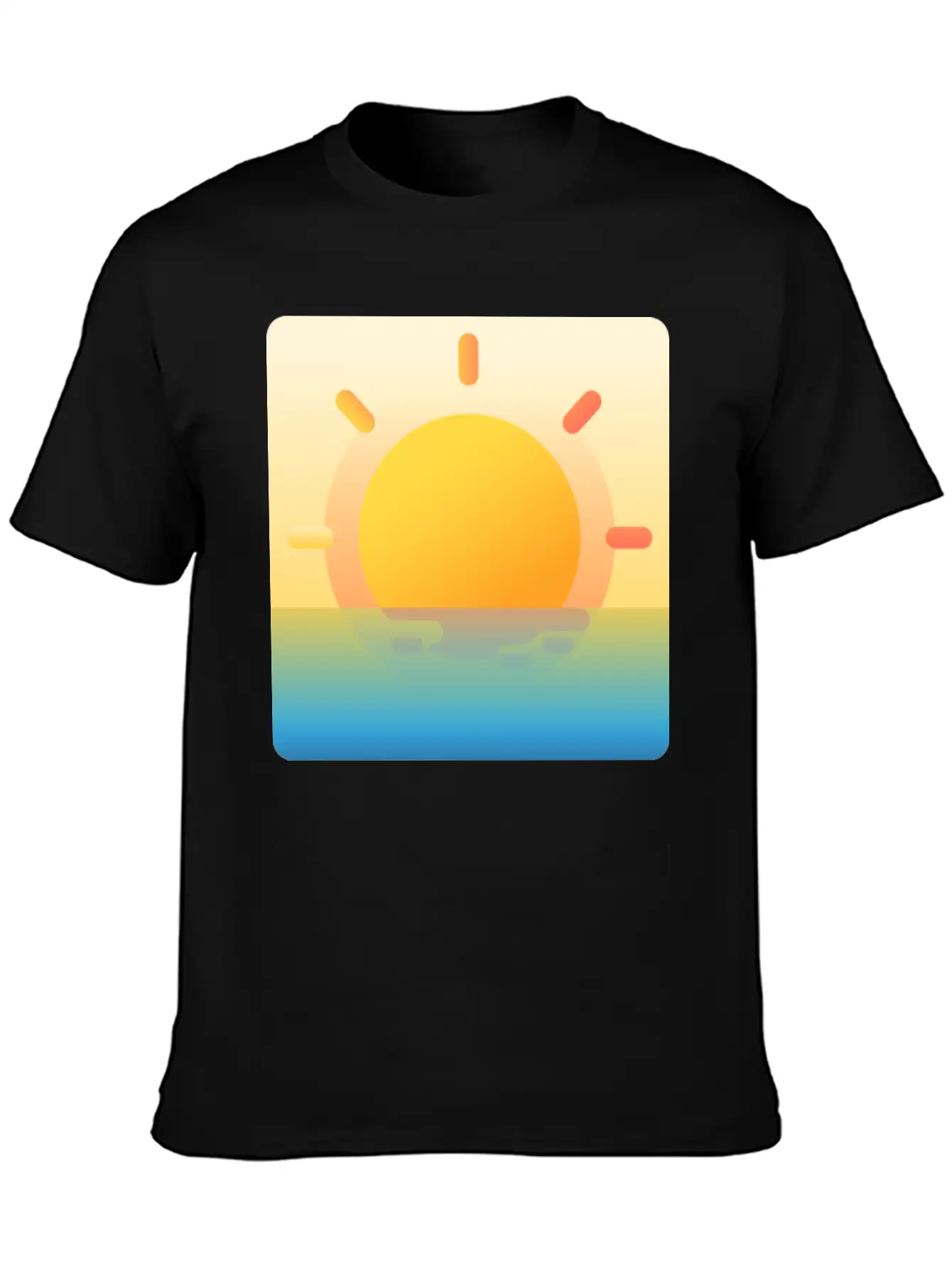 022 Sunrise Unisex Casual T-Shirt – Clean Design For Daily Comfort