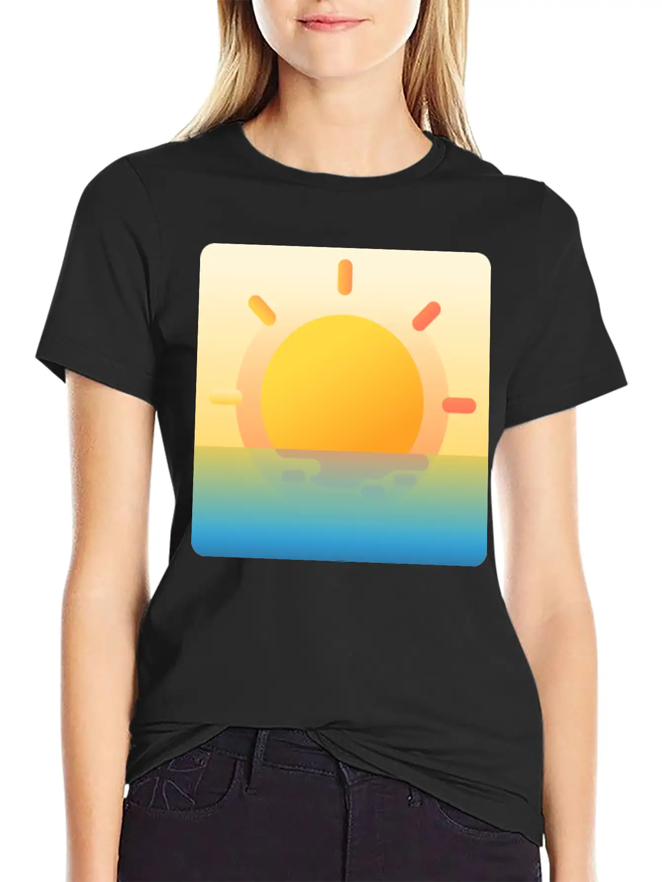 022 Sunrise Unisex Casual T-Shirt – Clean Design For Daily Comfort