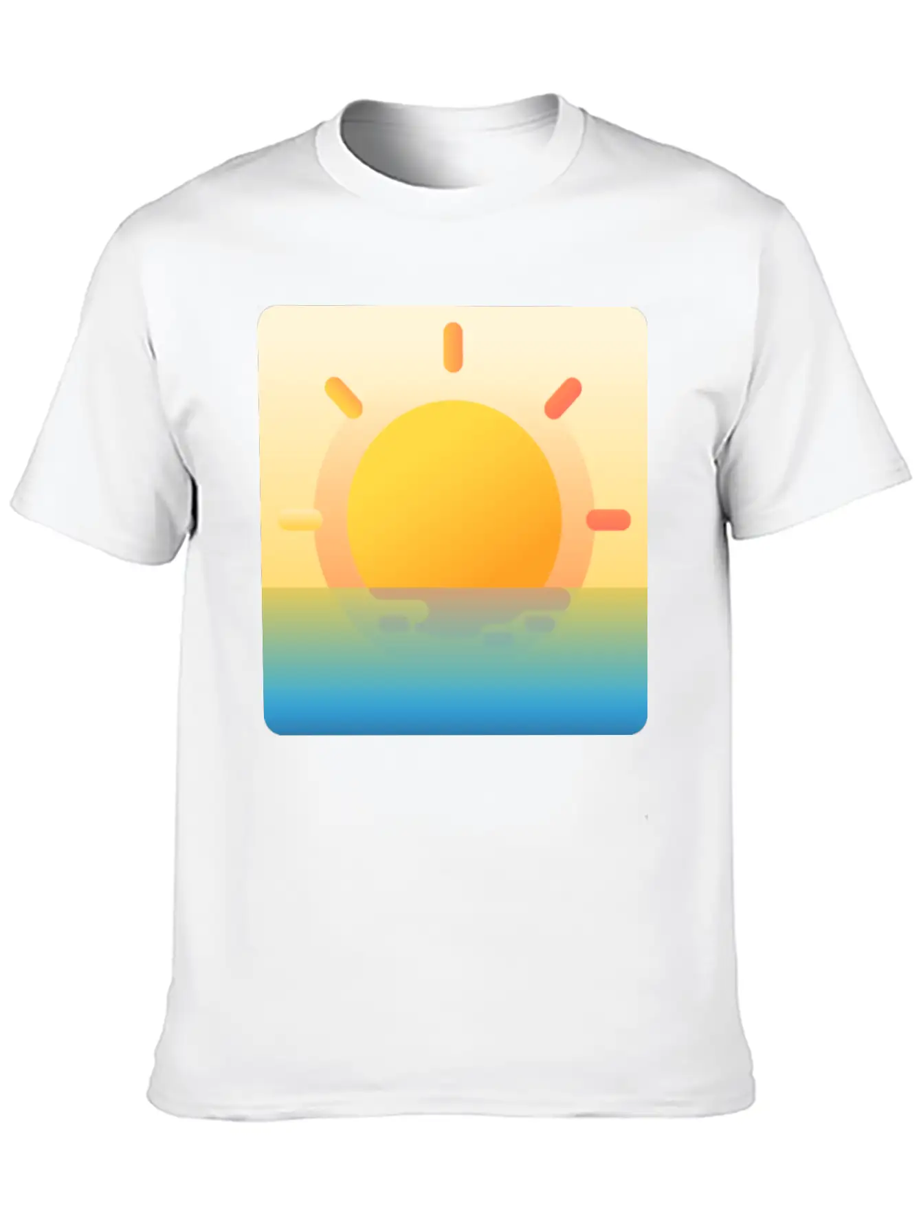 022 Sunrise Unisex Casual T-Shirt – Clean Design For Daily Comfort