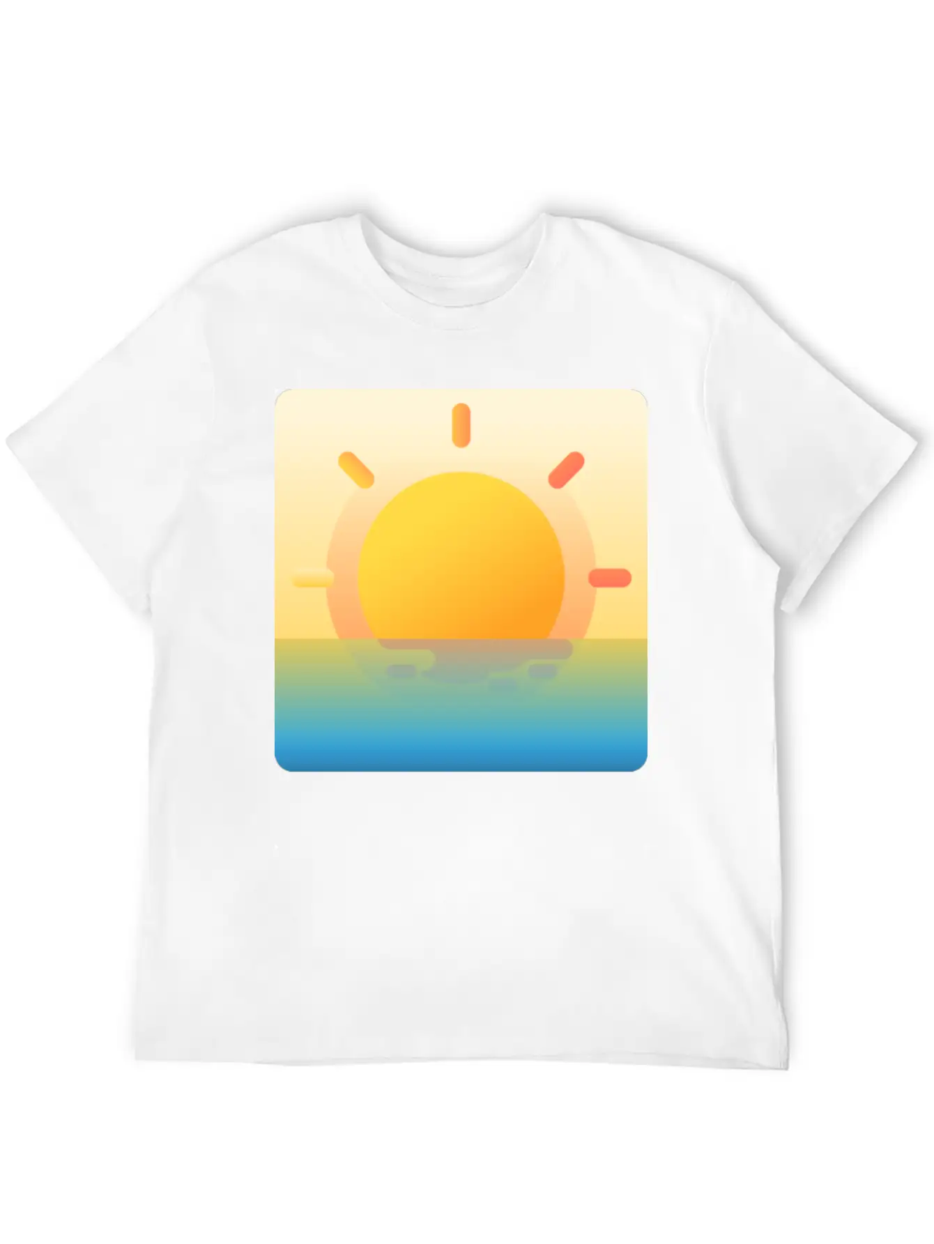 022 Sunrise Unisex Casual T-Shirt – Clean Design For Daily Comfort