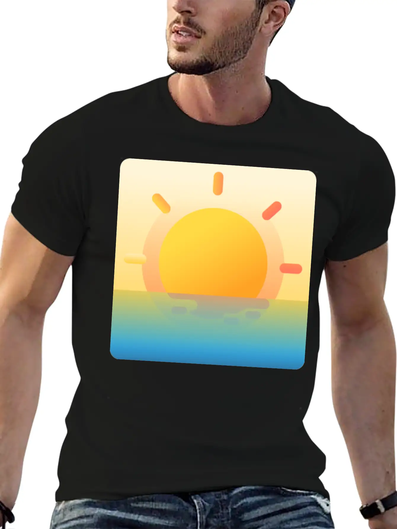 022 Sunrise Unisex Casual T-Shirt – Clean Design For Daily Comfort