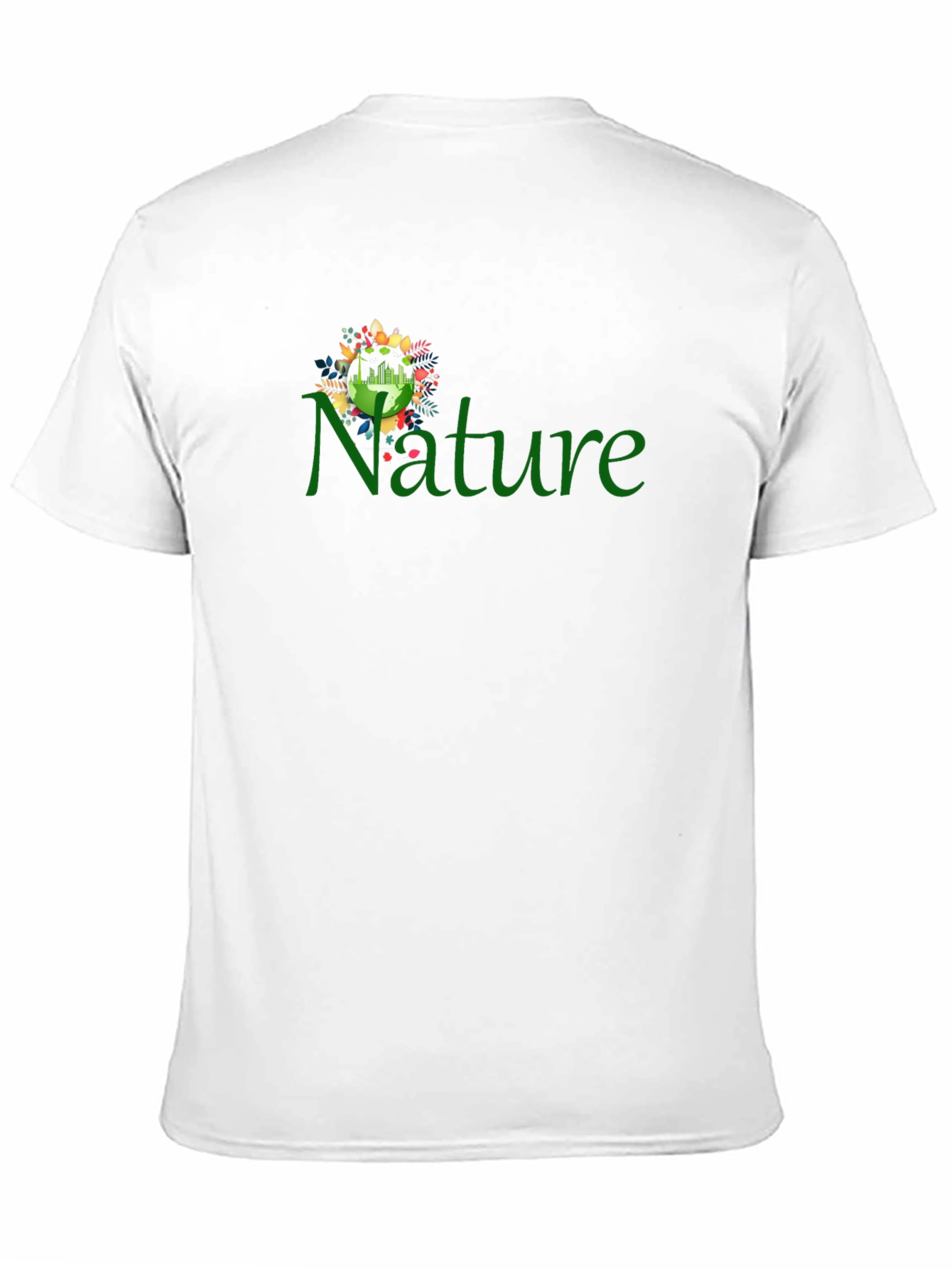 Nature Graphic Print Black T-Shirt