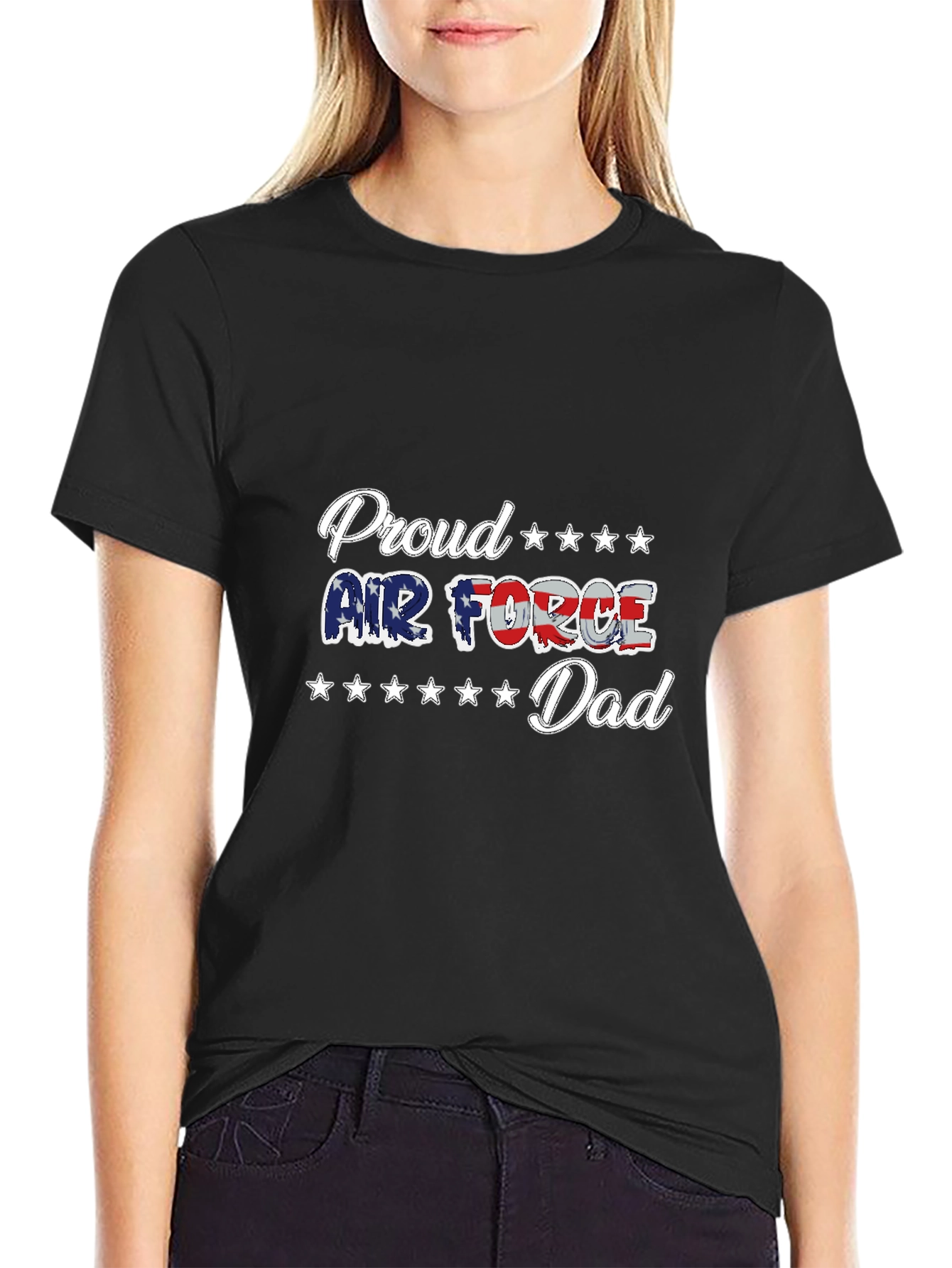 Proud Air Force Dad Graphic T-Shirt