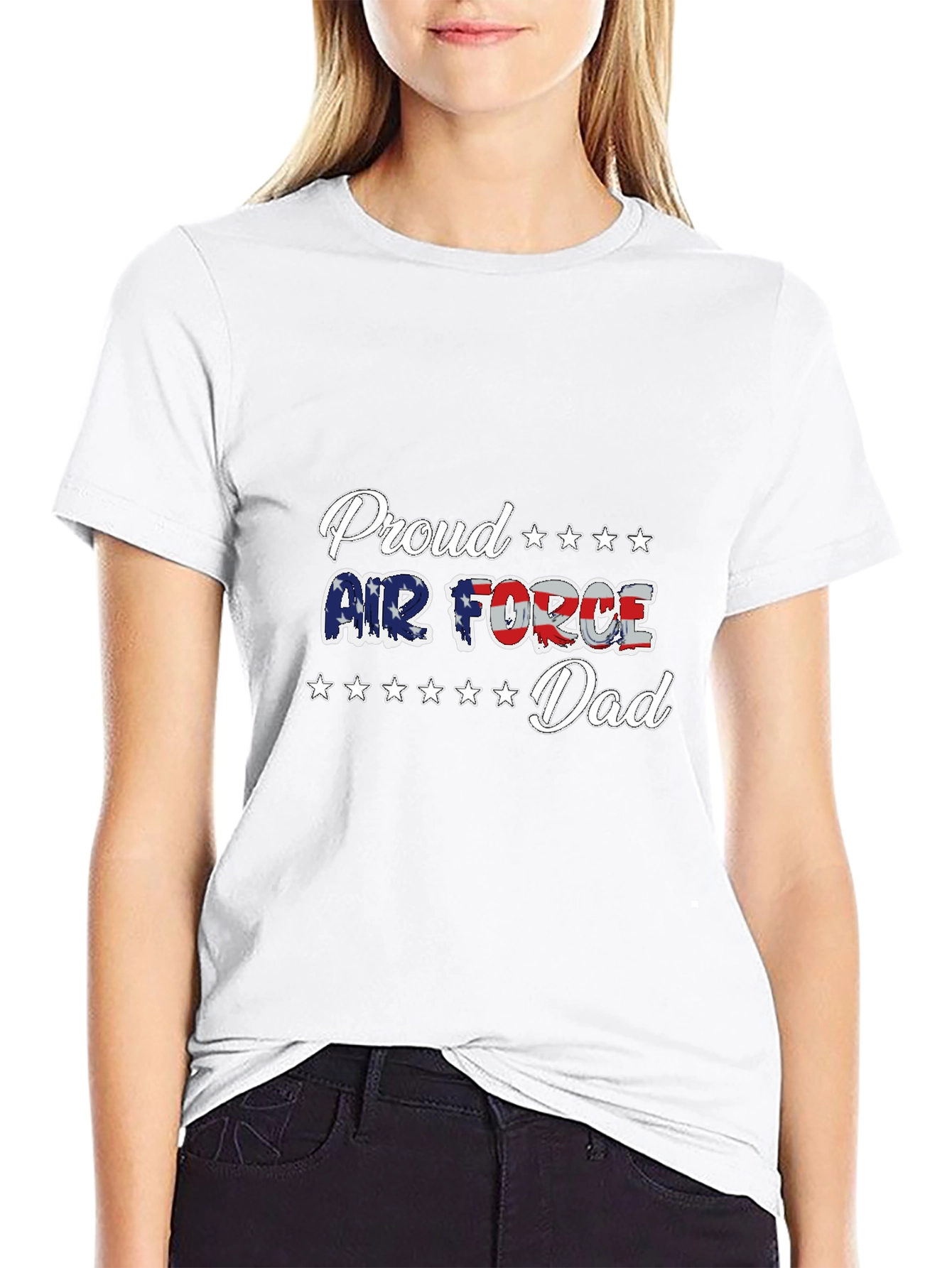 Proud Air Force Dad Graphic T-Shirt