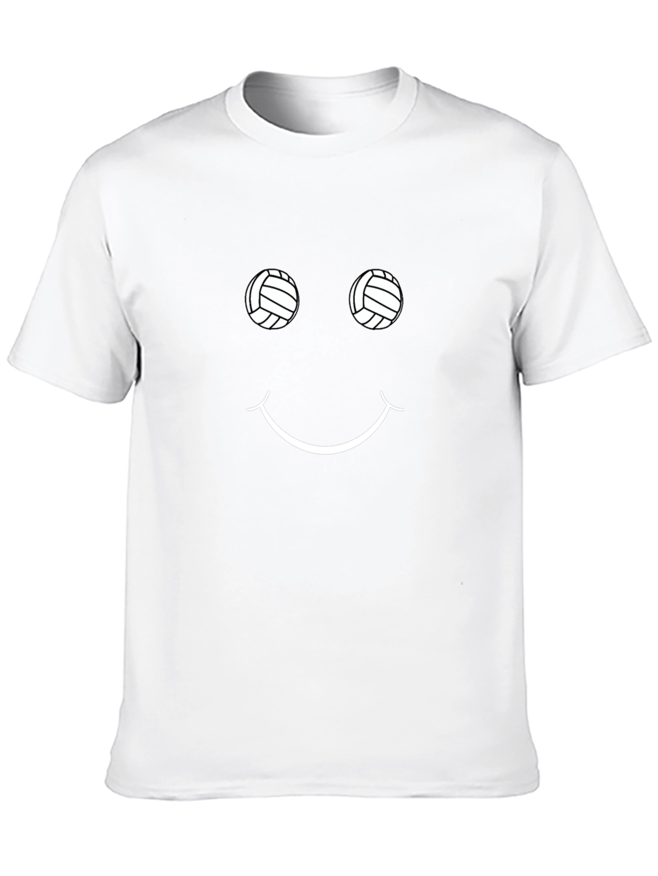 Volleyball Smiley Face Graphic Tee