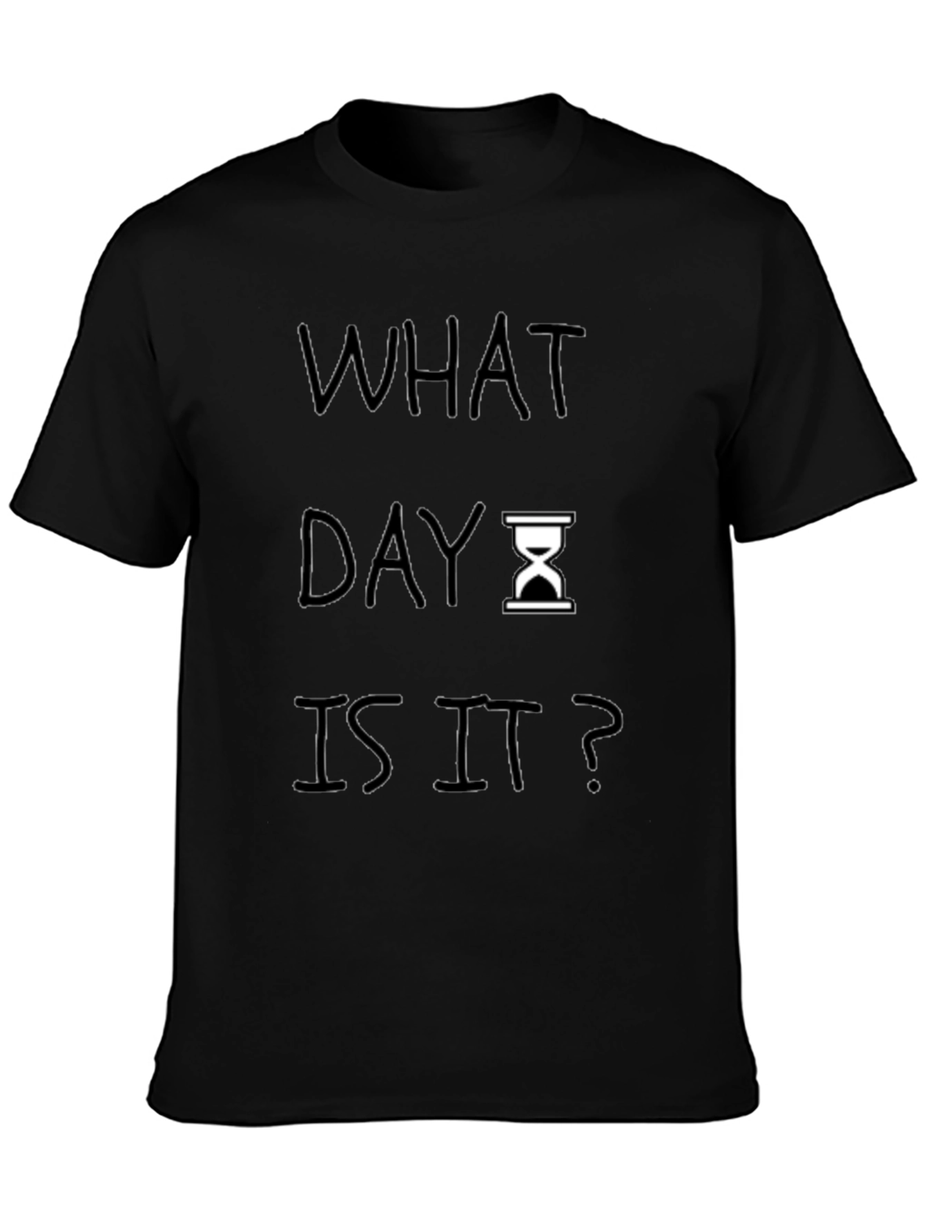 What Day Is It? Mens Black Graphic Tee