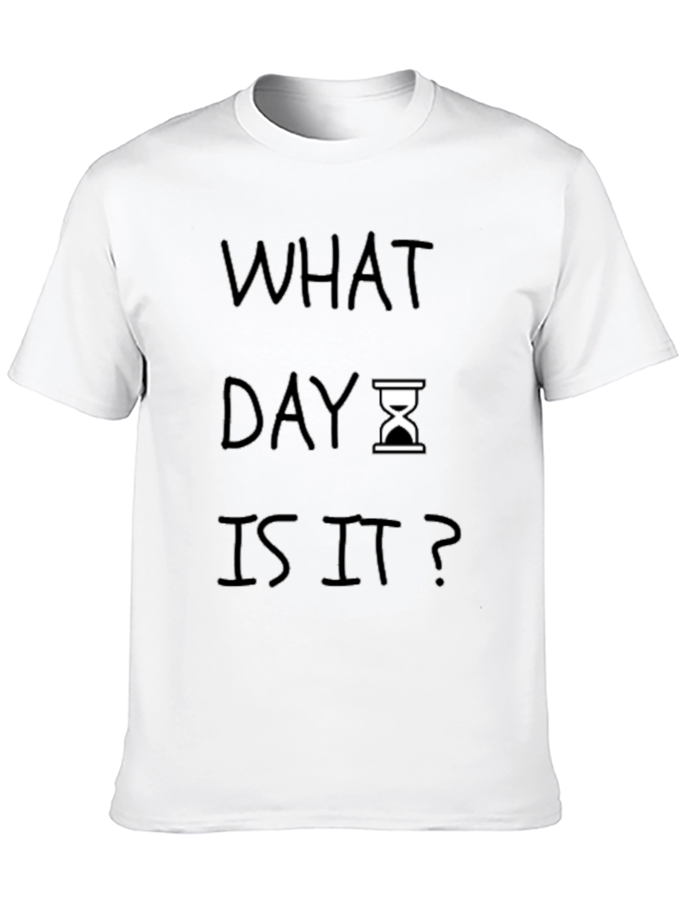 What Day Is It? Mens Black Graphic Tee