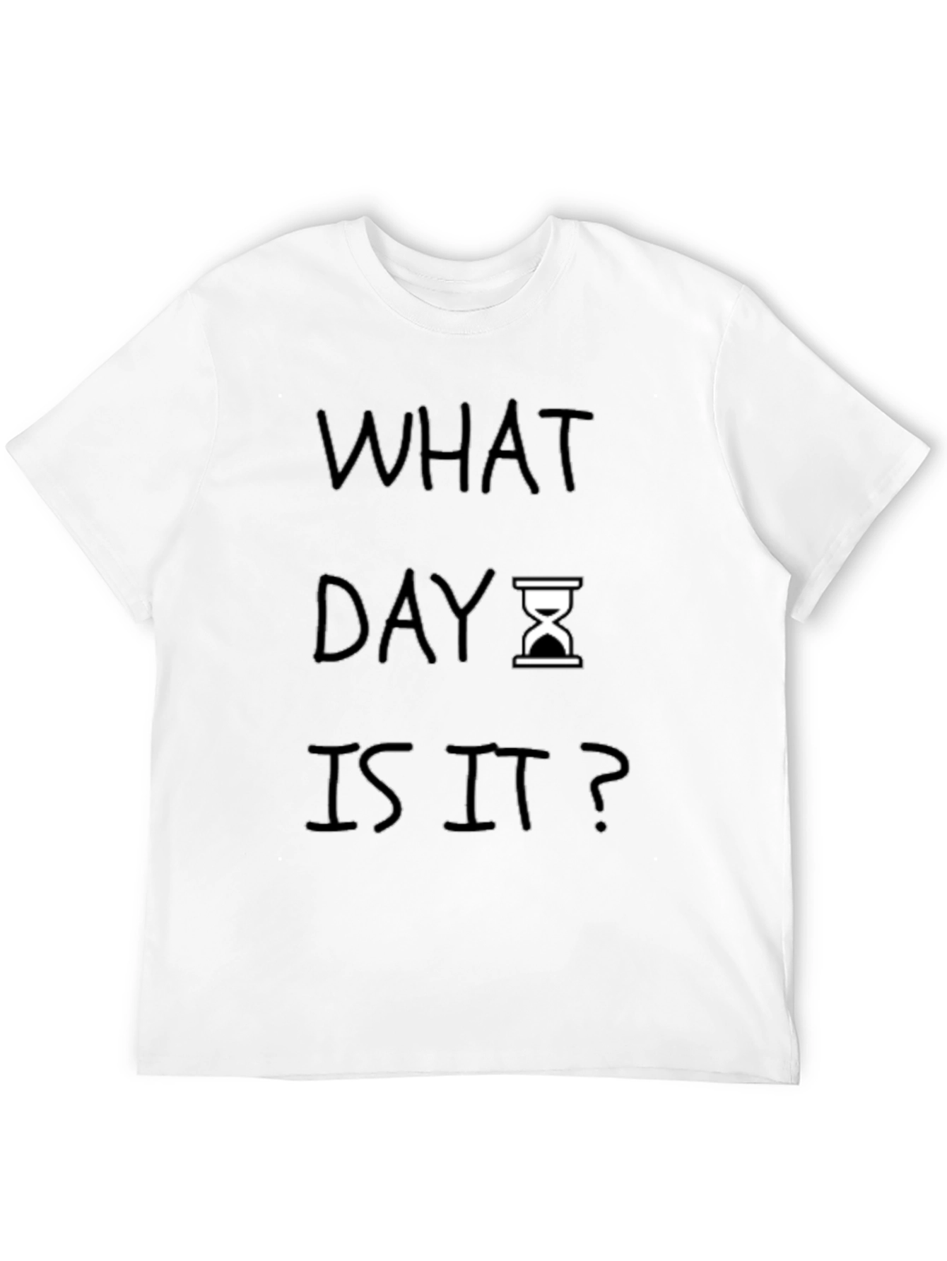 What Day Is It? Mens Black Graphic Tee