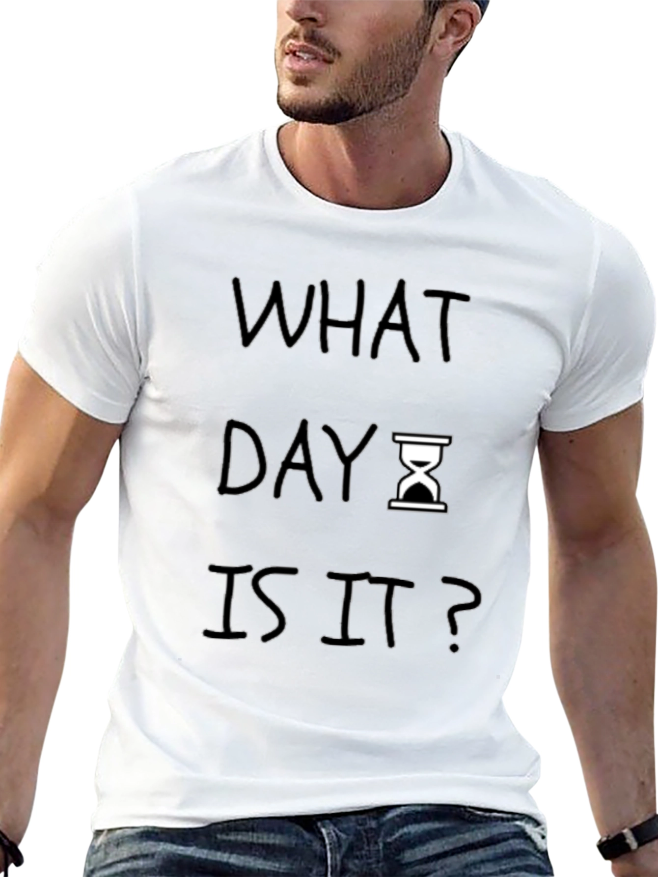 What Day Is It? Mens Black Graphic Tee