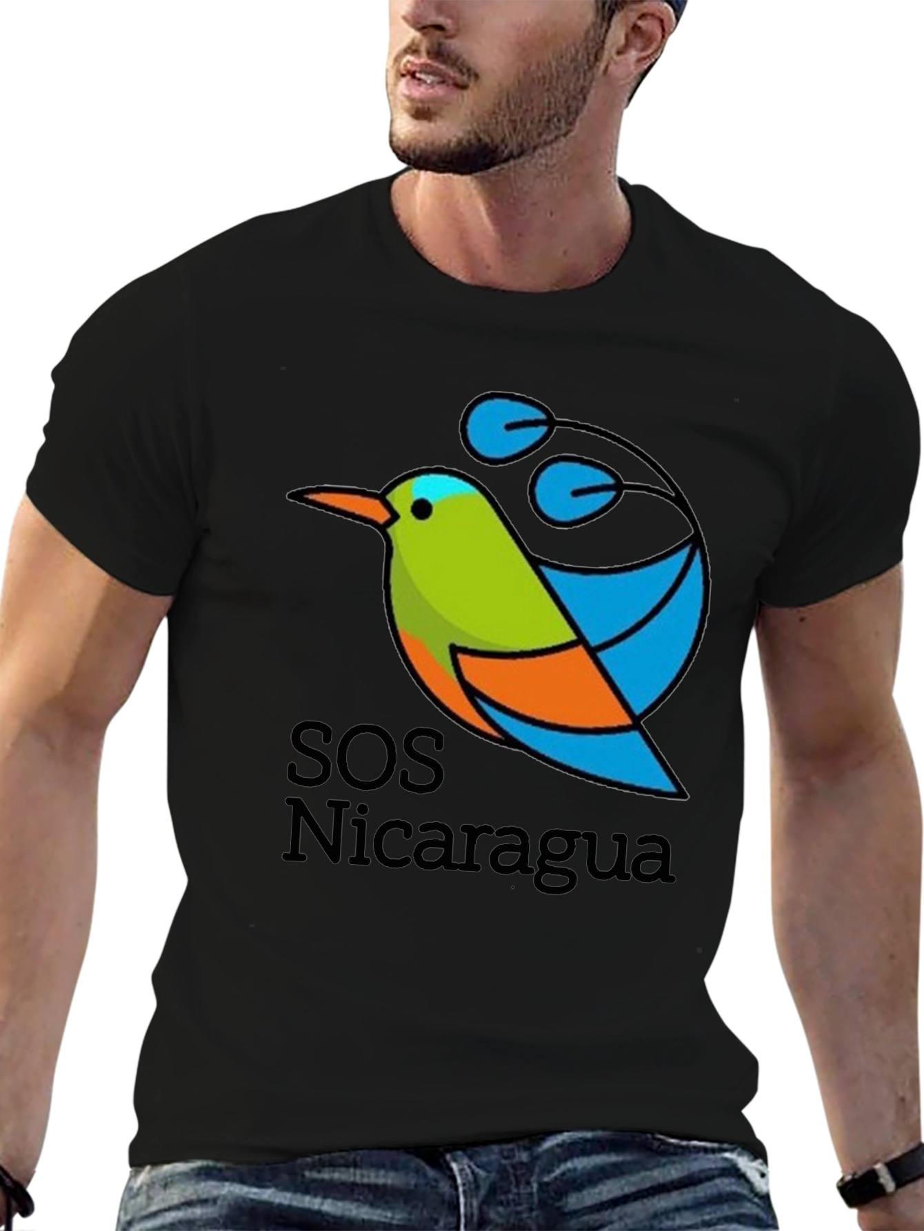 SOS Nicaragua Graphic T-Shirt - Stylish & Comfortable