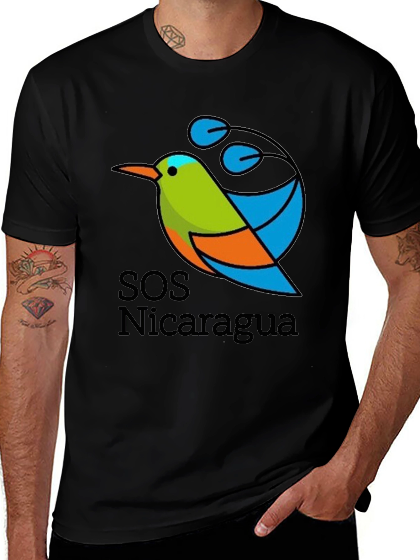 SOS Nicaragua Graphic T-Shirt - Stylish & Comfortable
