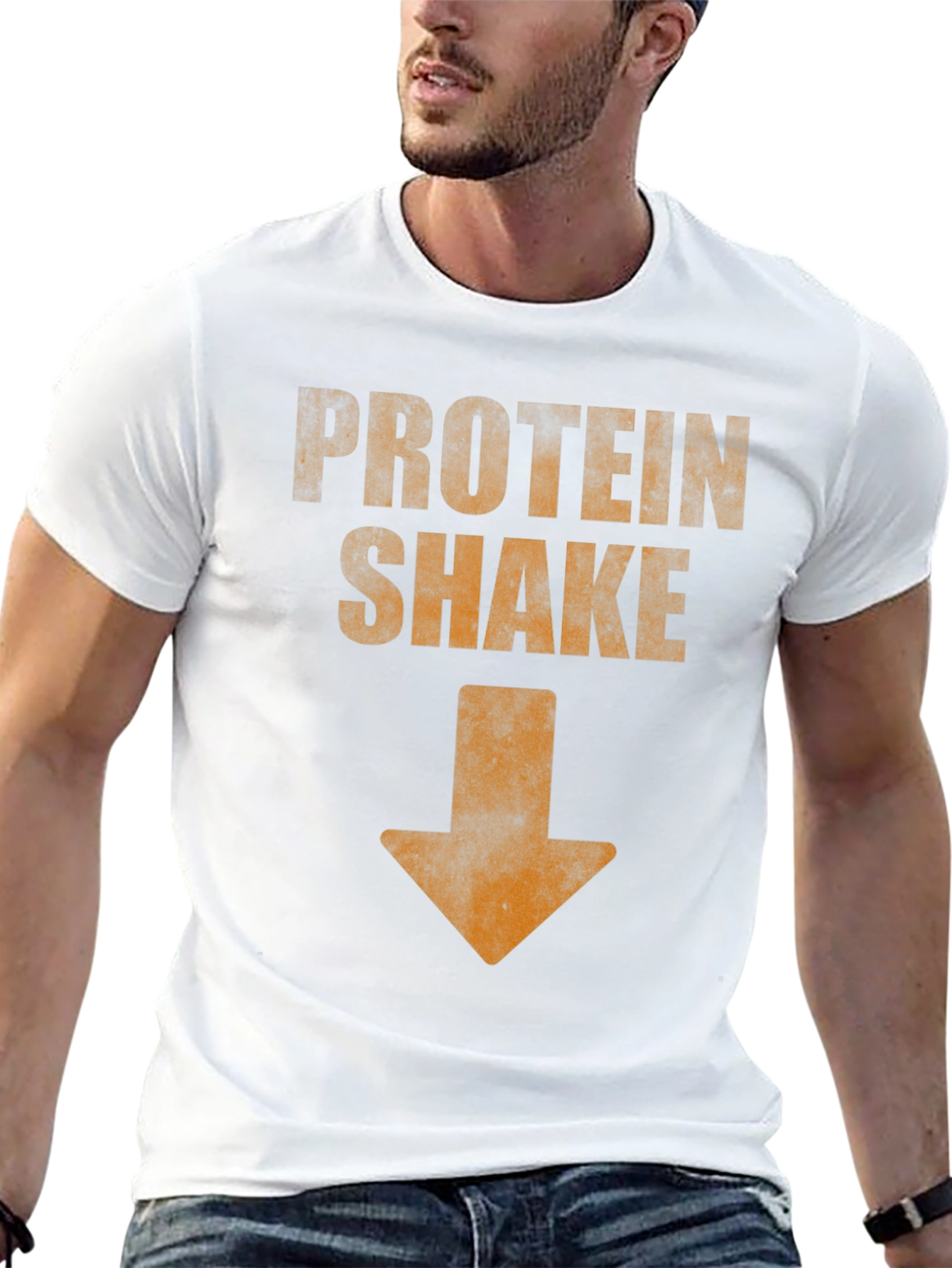 Protein Shake T-Shirt - Funny Gym Workout Tee