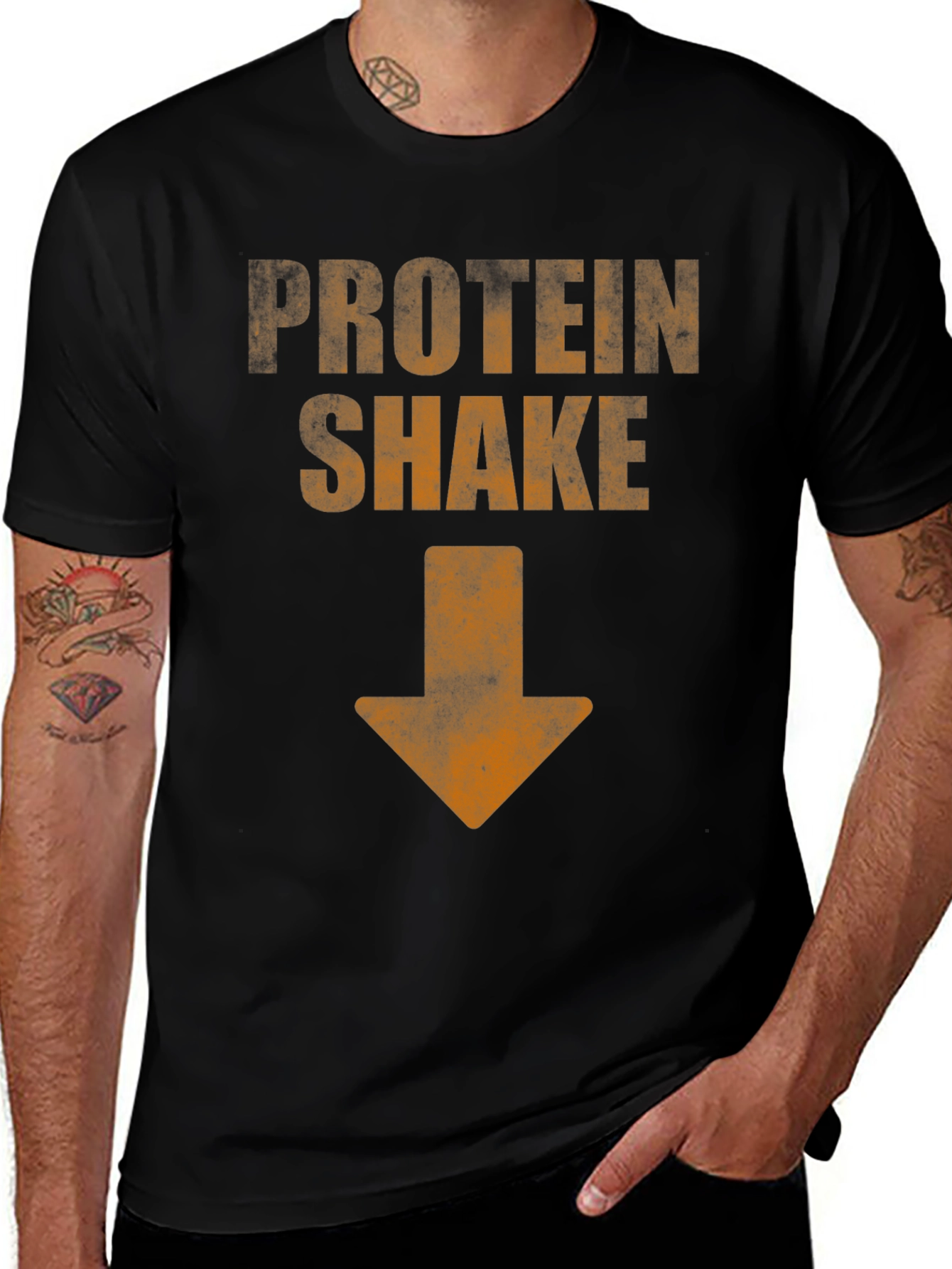 Protein Shake T-Shirt - Funny Gym Workout Tee