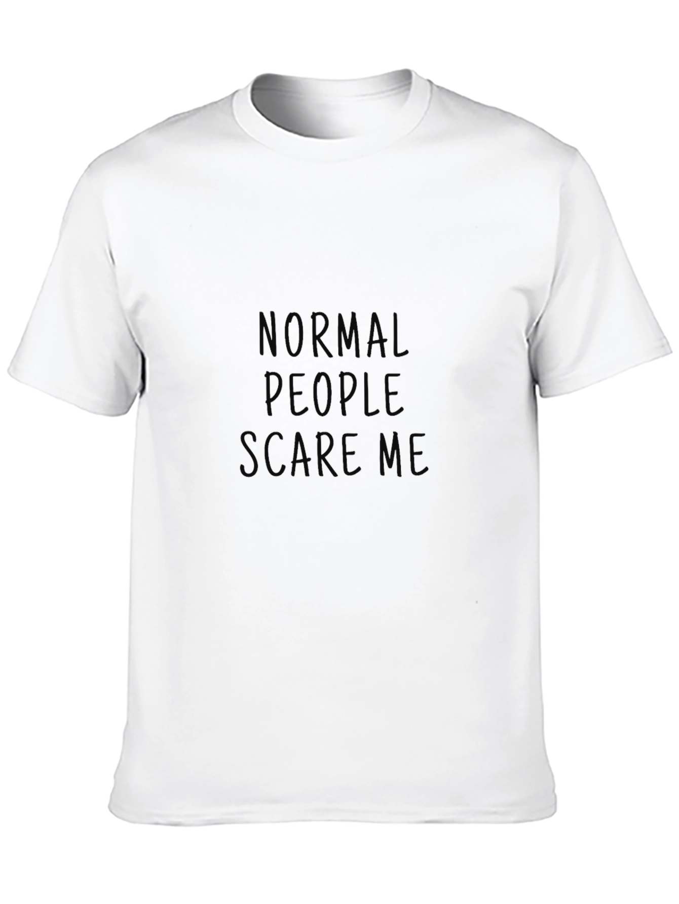 Normal People Scare Me Black Tee