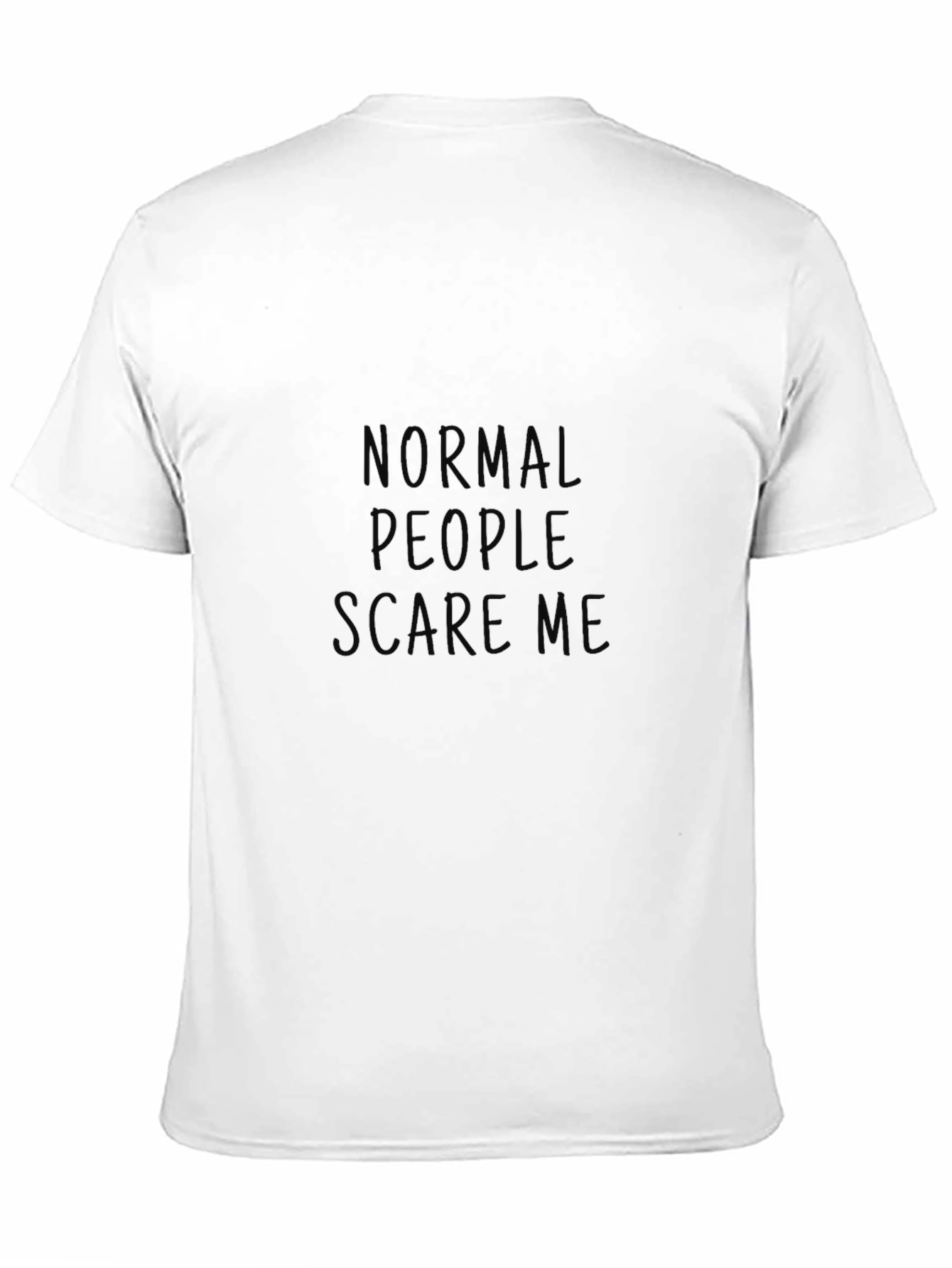 Normal People Scare Me Black Tee