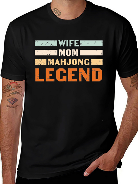 Wife Mom Mahjong Legend T-Shirt